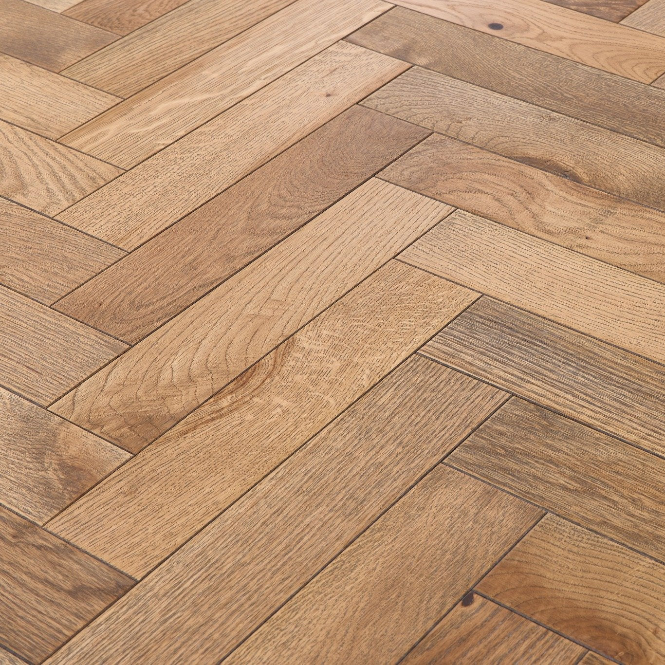 Weathered Oak Herringbone 18mm Engineered