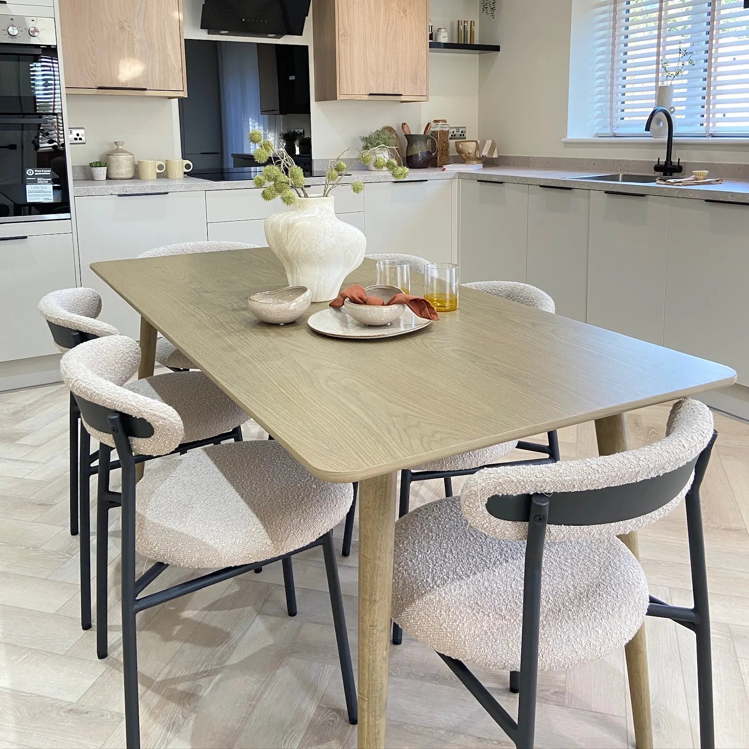 Hirame herringbone kitchen in the kitchen