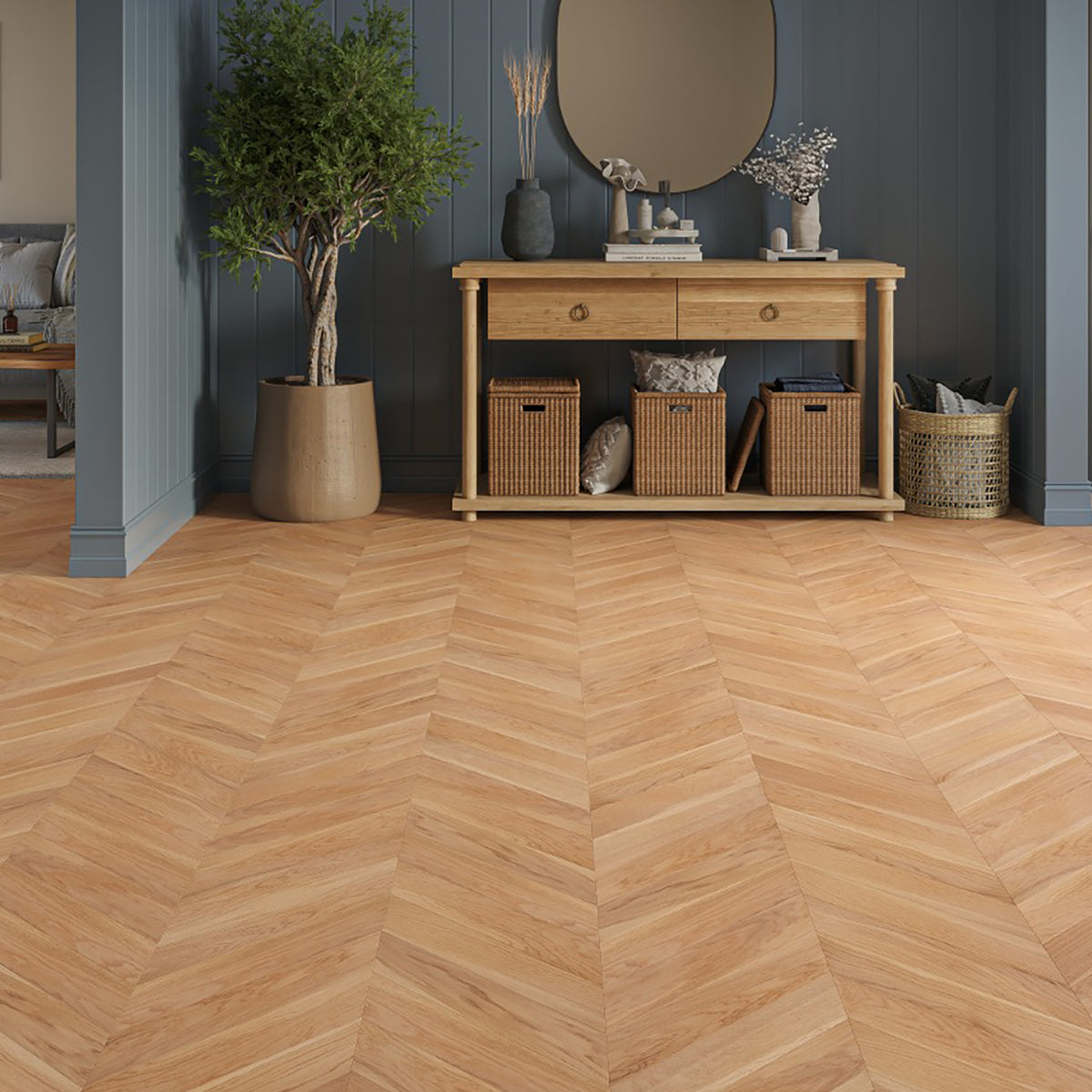 Kensington Oak Chevron Engineered