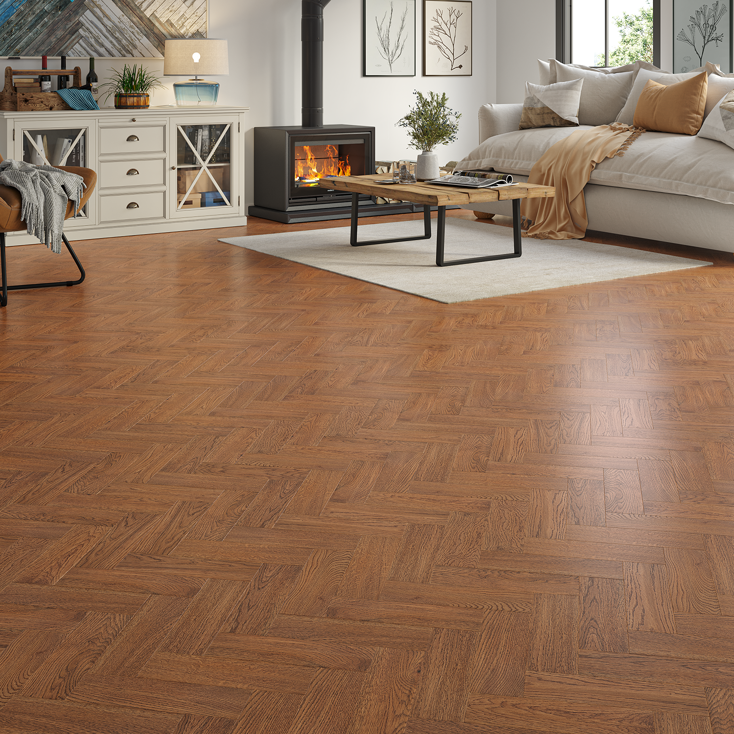 Laurel Oak Herringbone Engineered