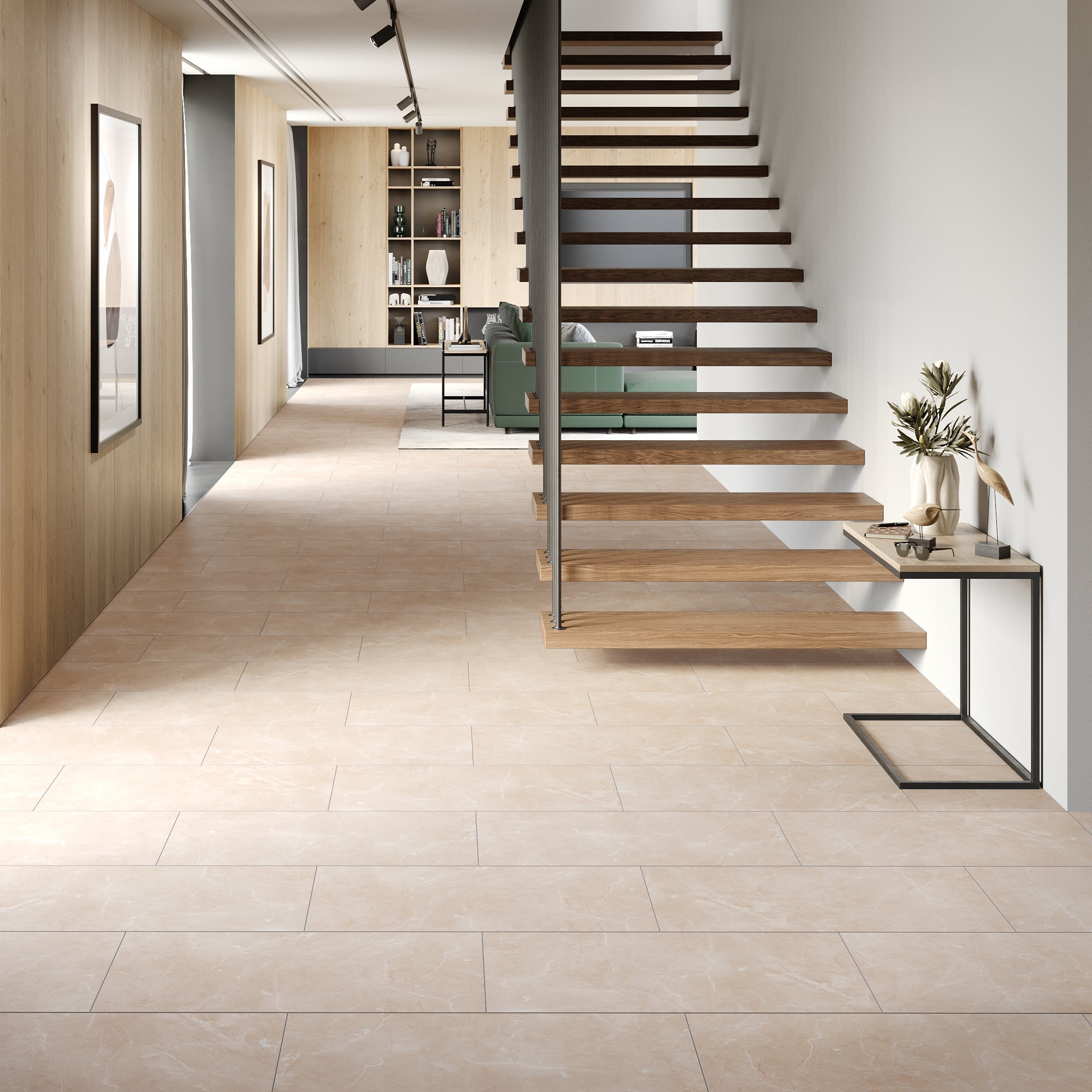 Falquon Stone Botticino Light Tile Laminate