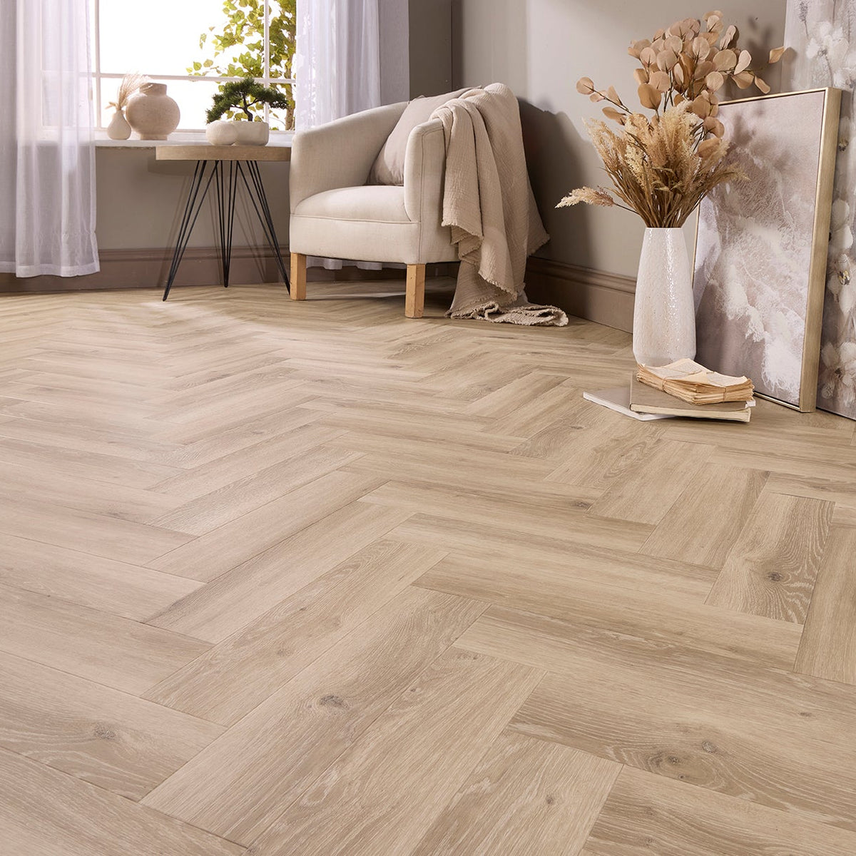 Mürren Oak Herringbone Glue Down LVT