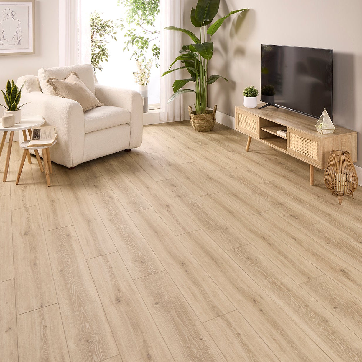 Florin Oak Straight Glue Down LVT