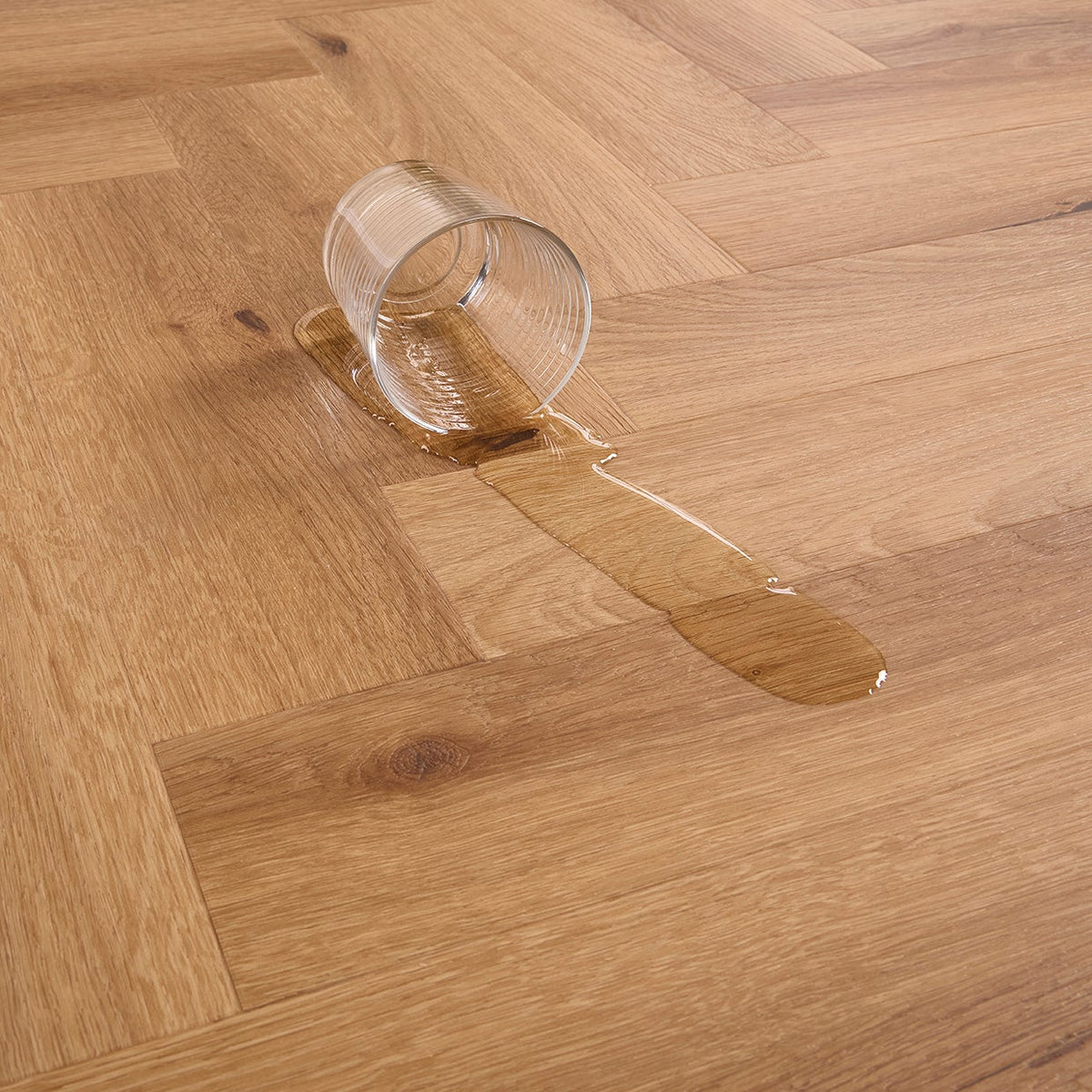 Chamonix Oak Herringbone Glue Down LVT