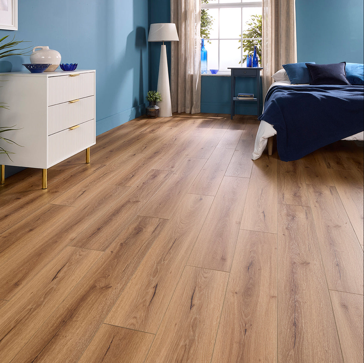 Milano Oak Straight Glue Down LVT