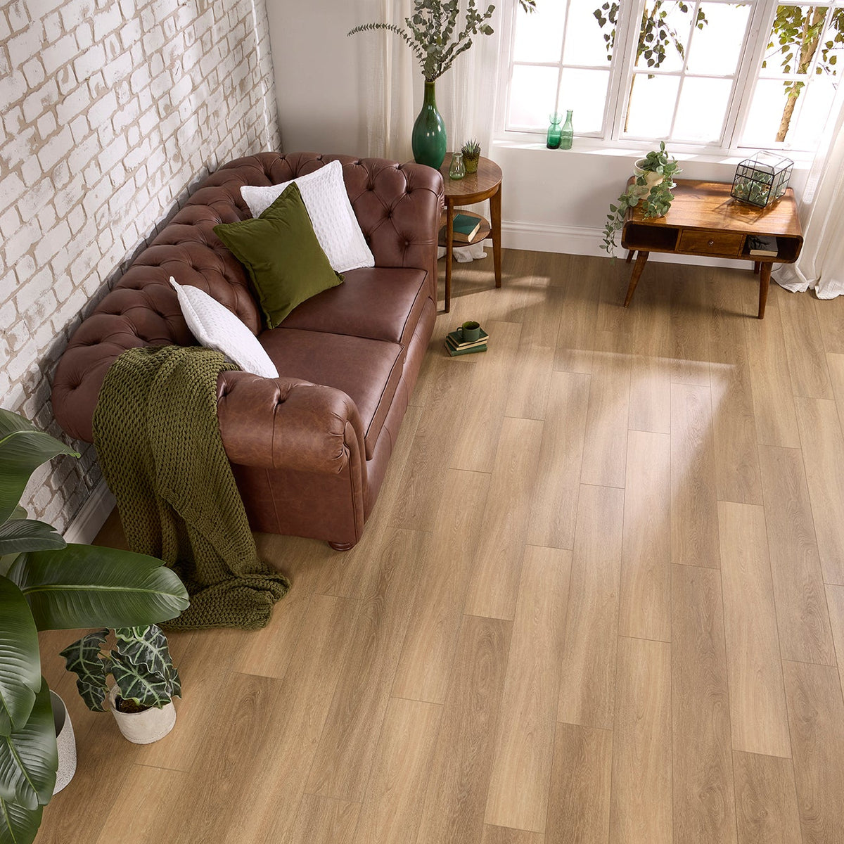 Zermatt Oak Straight Glue Down LVT