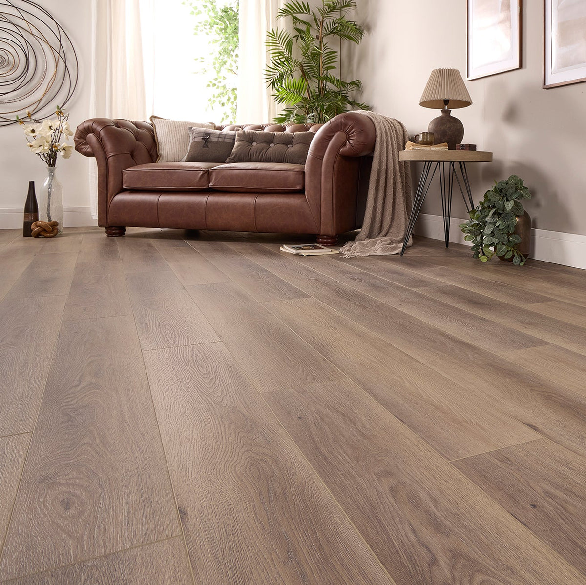 Verbier Oak Straight Glue Down LVT