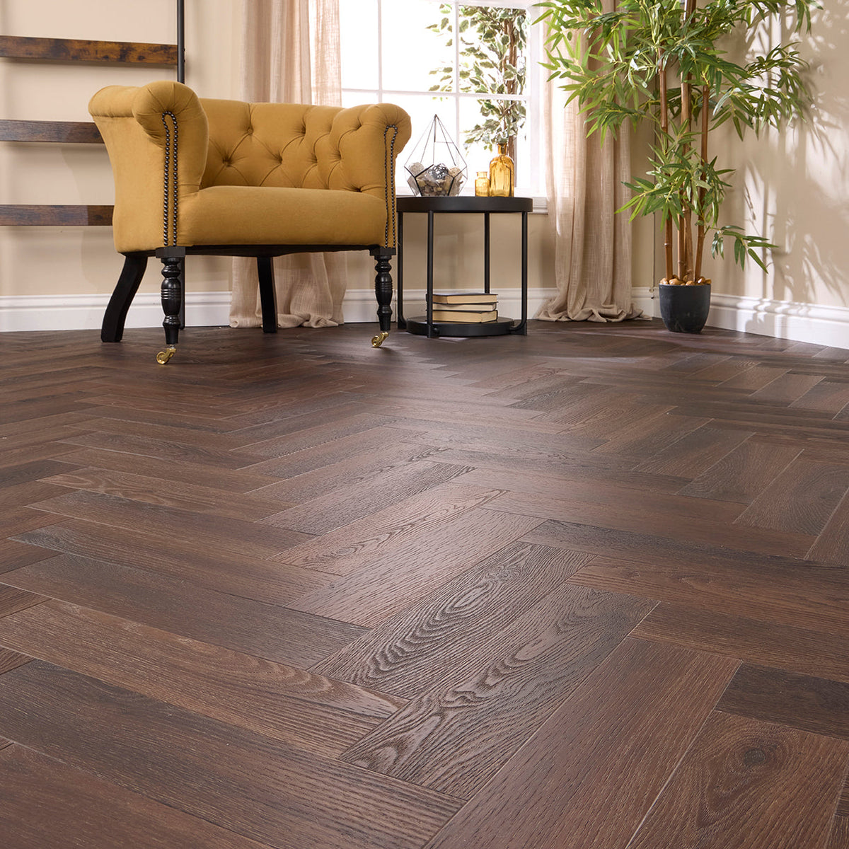 Gstaad Oak Herringbone Glue Down LVT