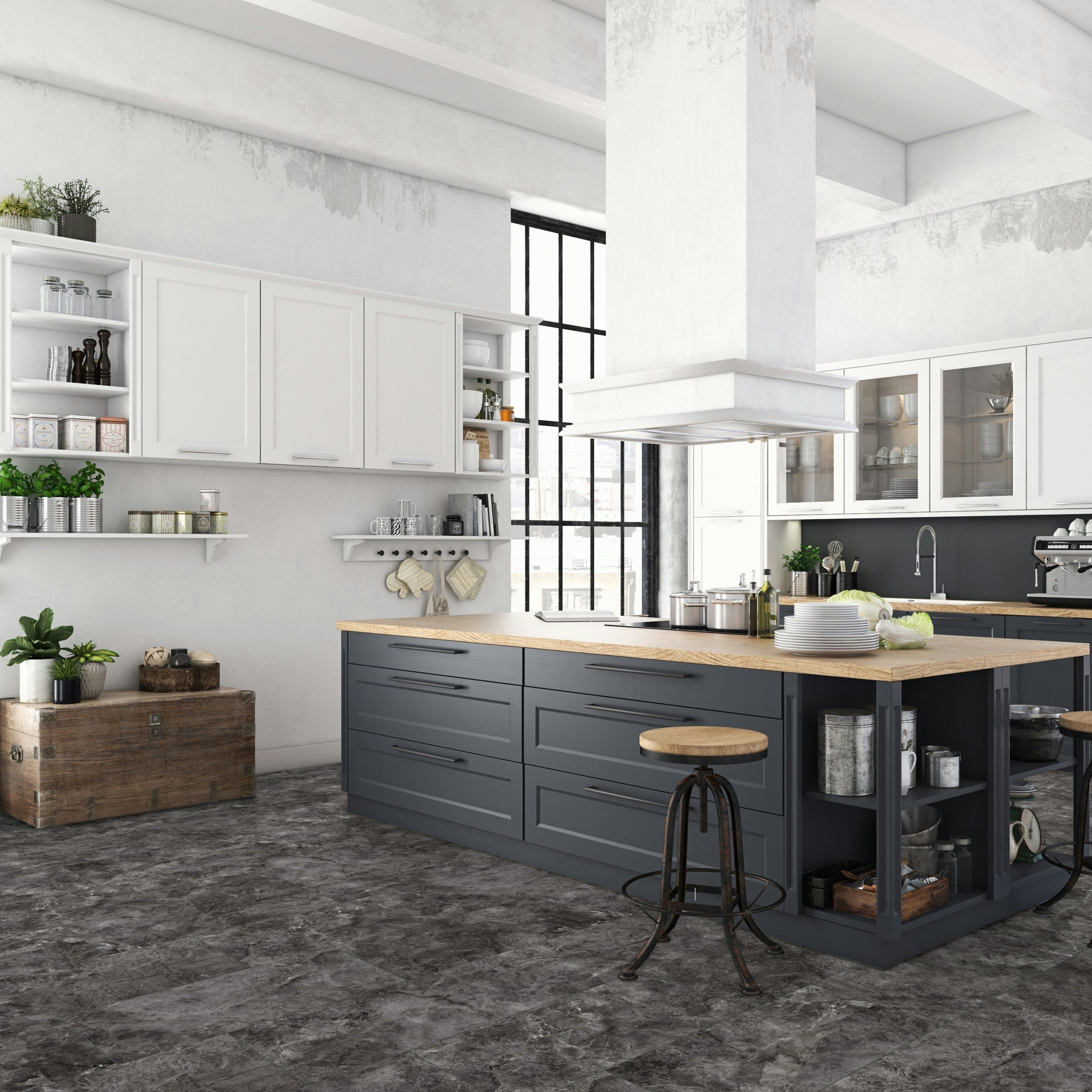 Falquon Stone Martico Nero Tile Laminate