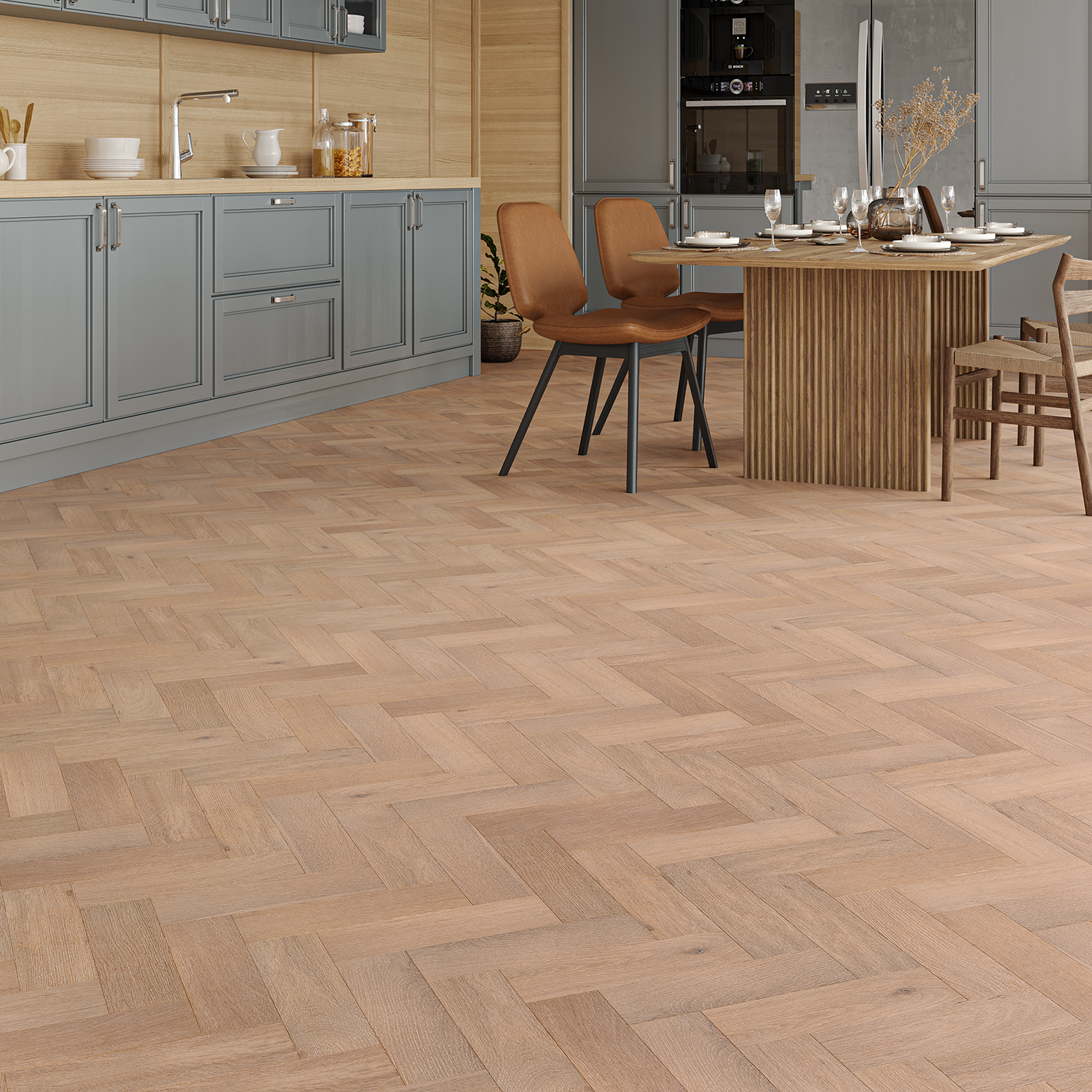 Fern Oak Herringbone Engineered