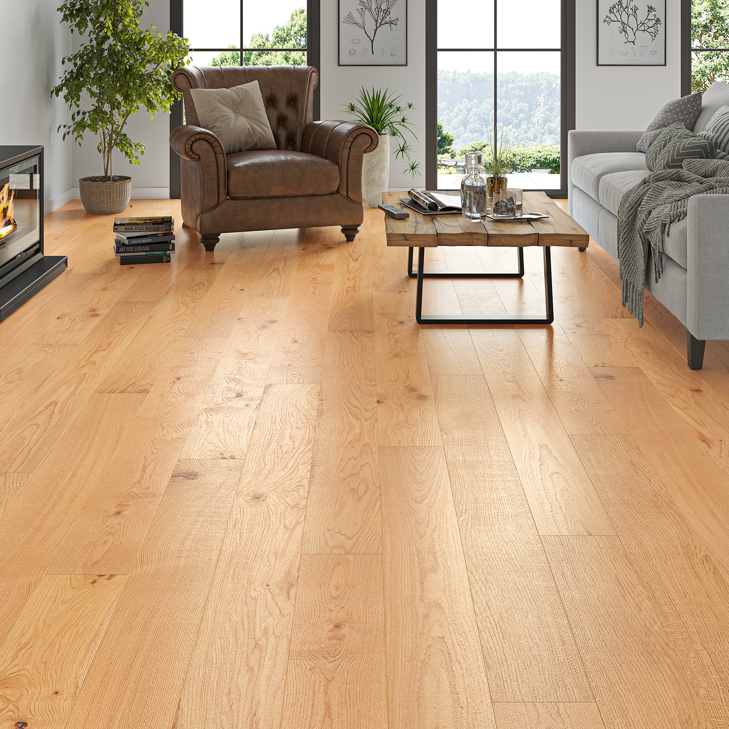 Forest Oak Straight Engineered