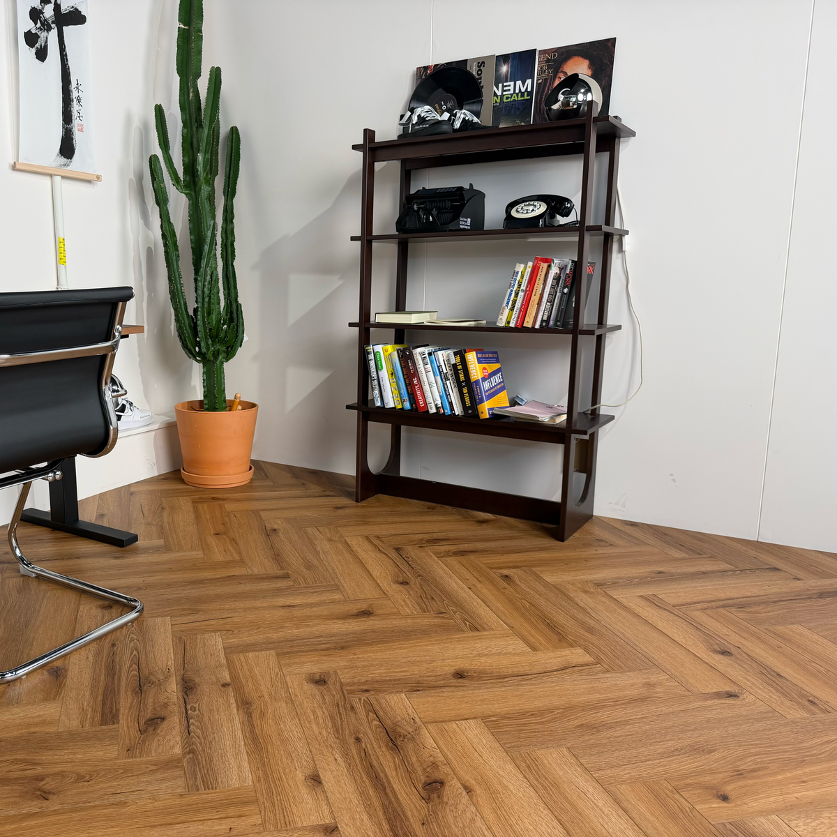 Ember Oak Herringbone Glue Down LVT