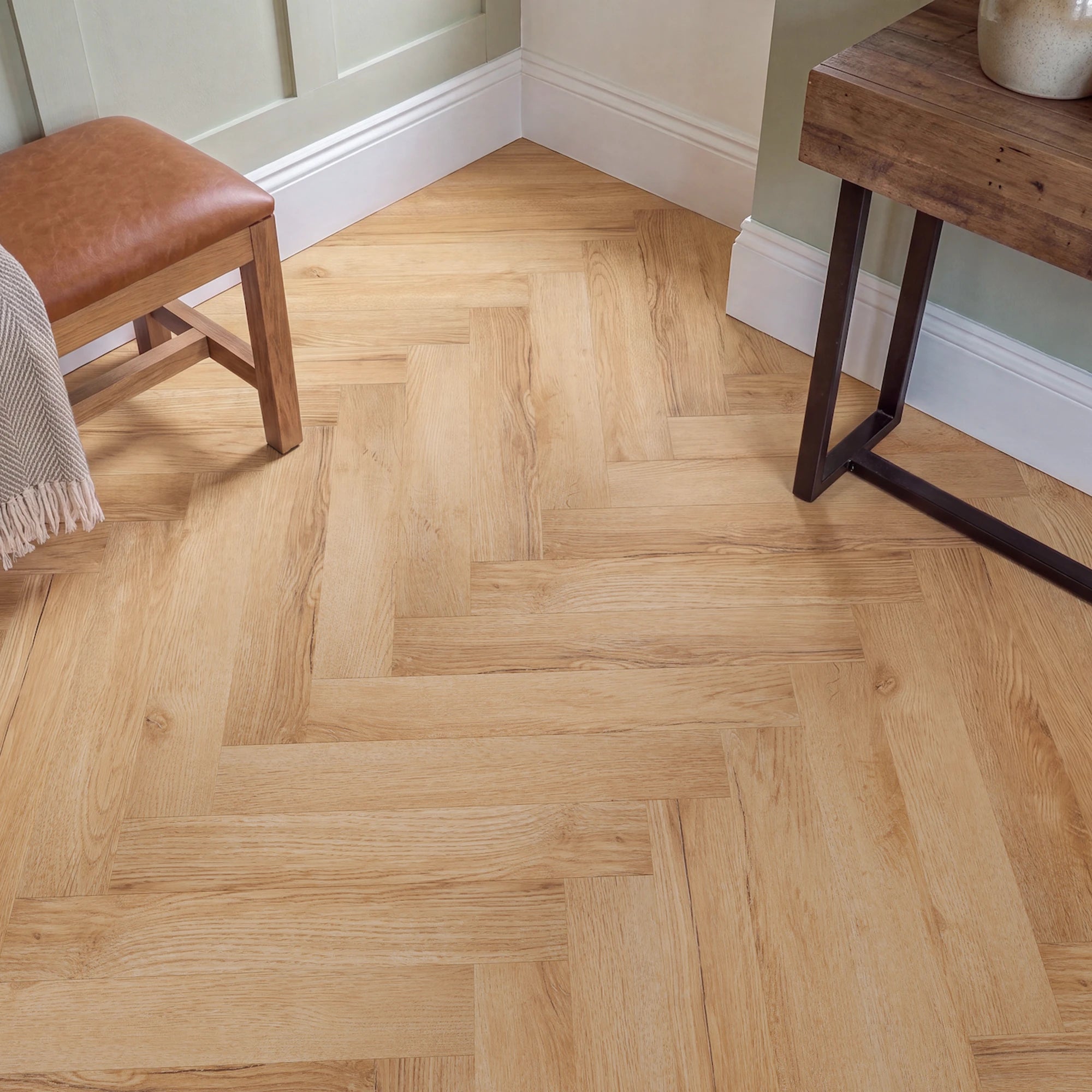 Good Morning Herringbone Glue Down LVT