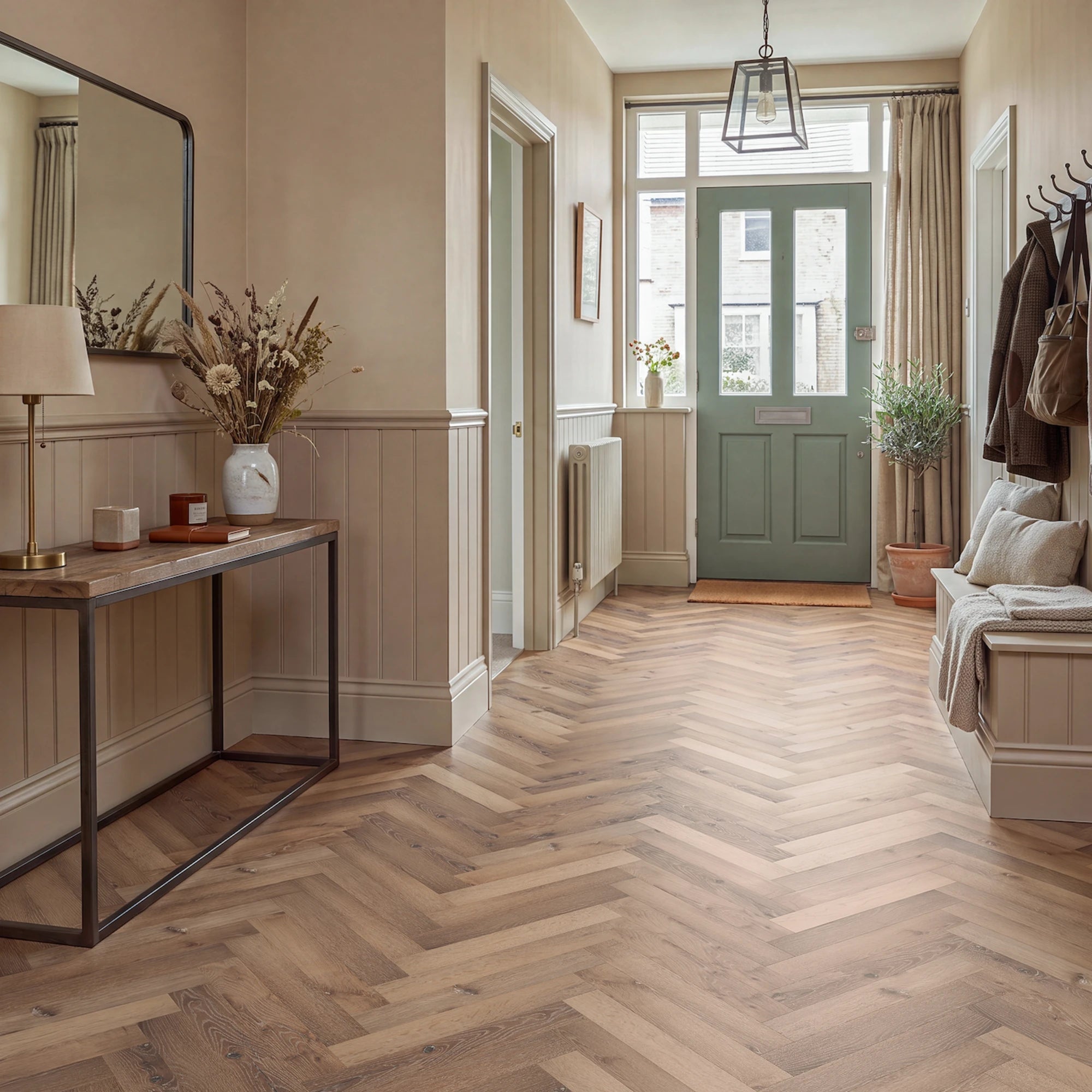 One More Herringbone Glue Down LVT