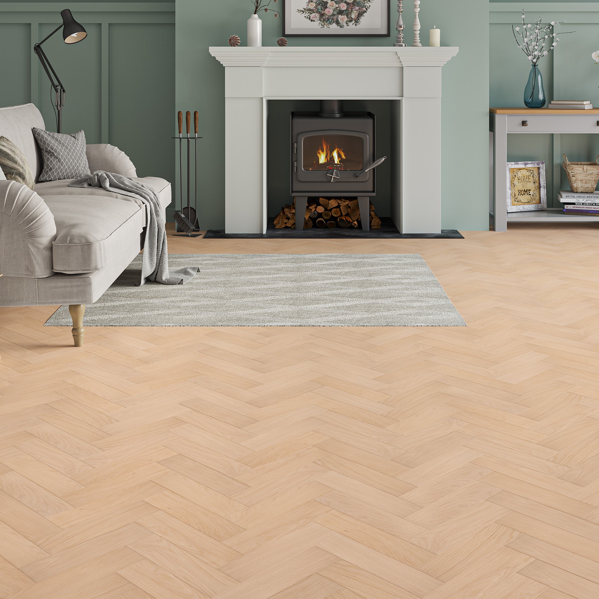 Orchid Herringbone Engineered