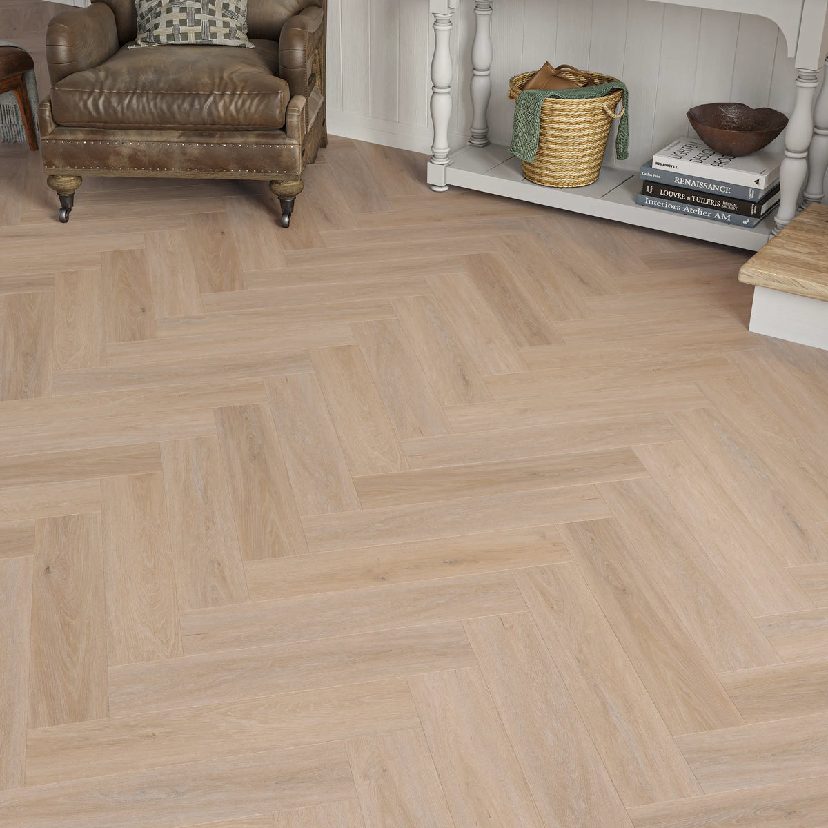 Brompton Oak Herringbone Click Vinyl SPC