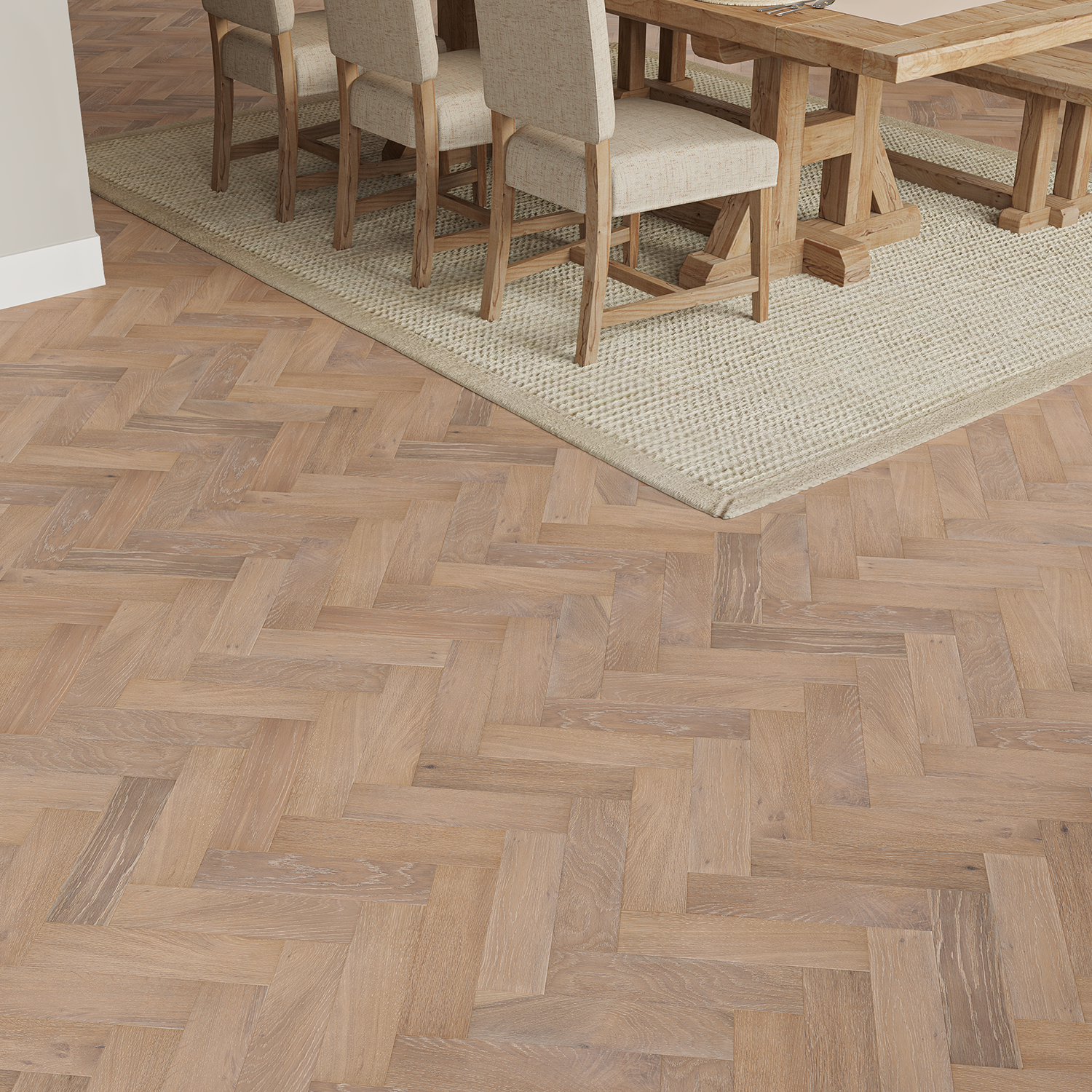 Dahlia Oak Herringbone Engineered