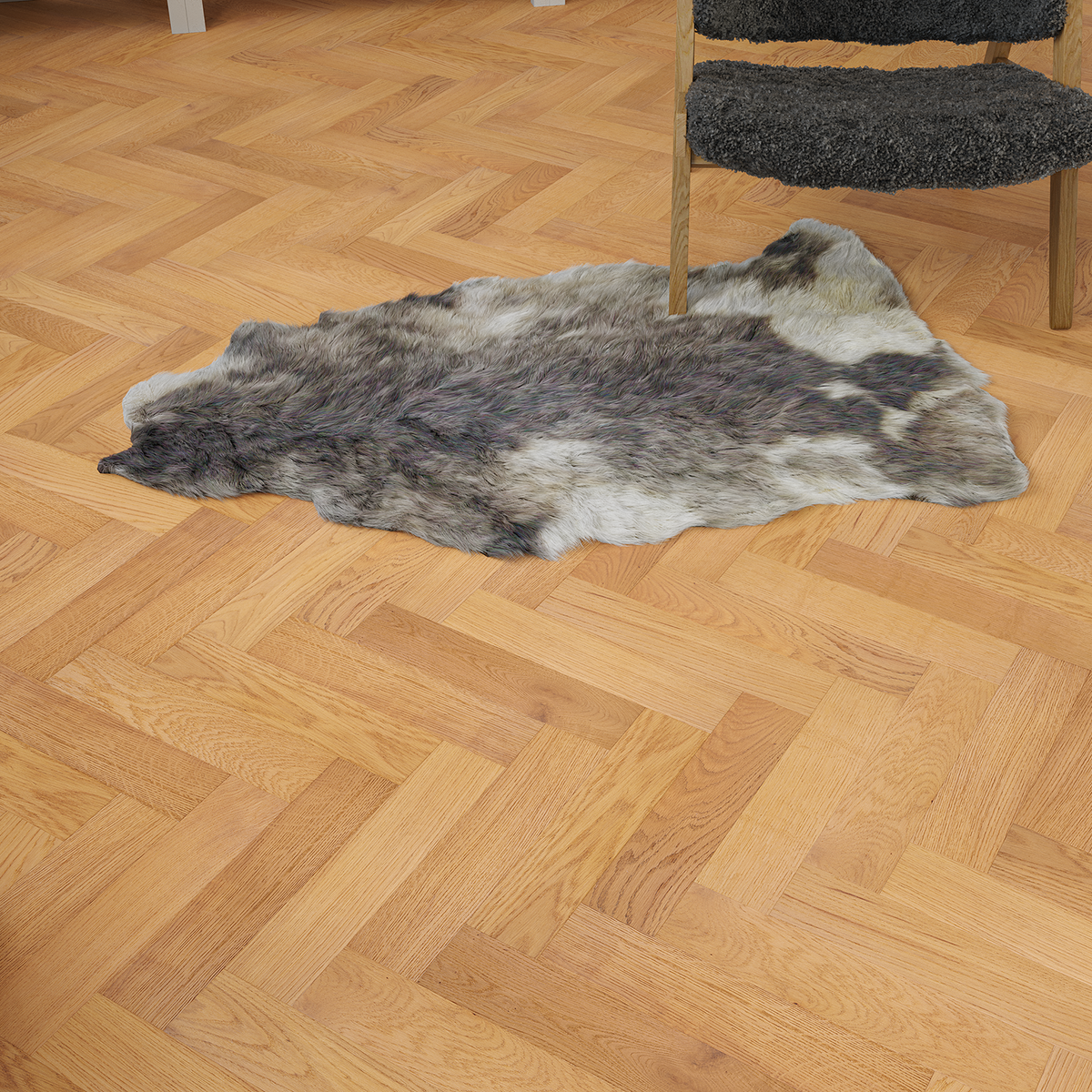 Ivory Oak Herringbone Engineered