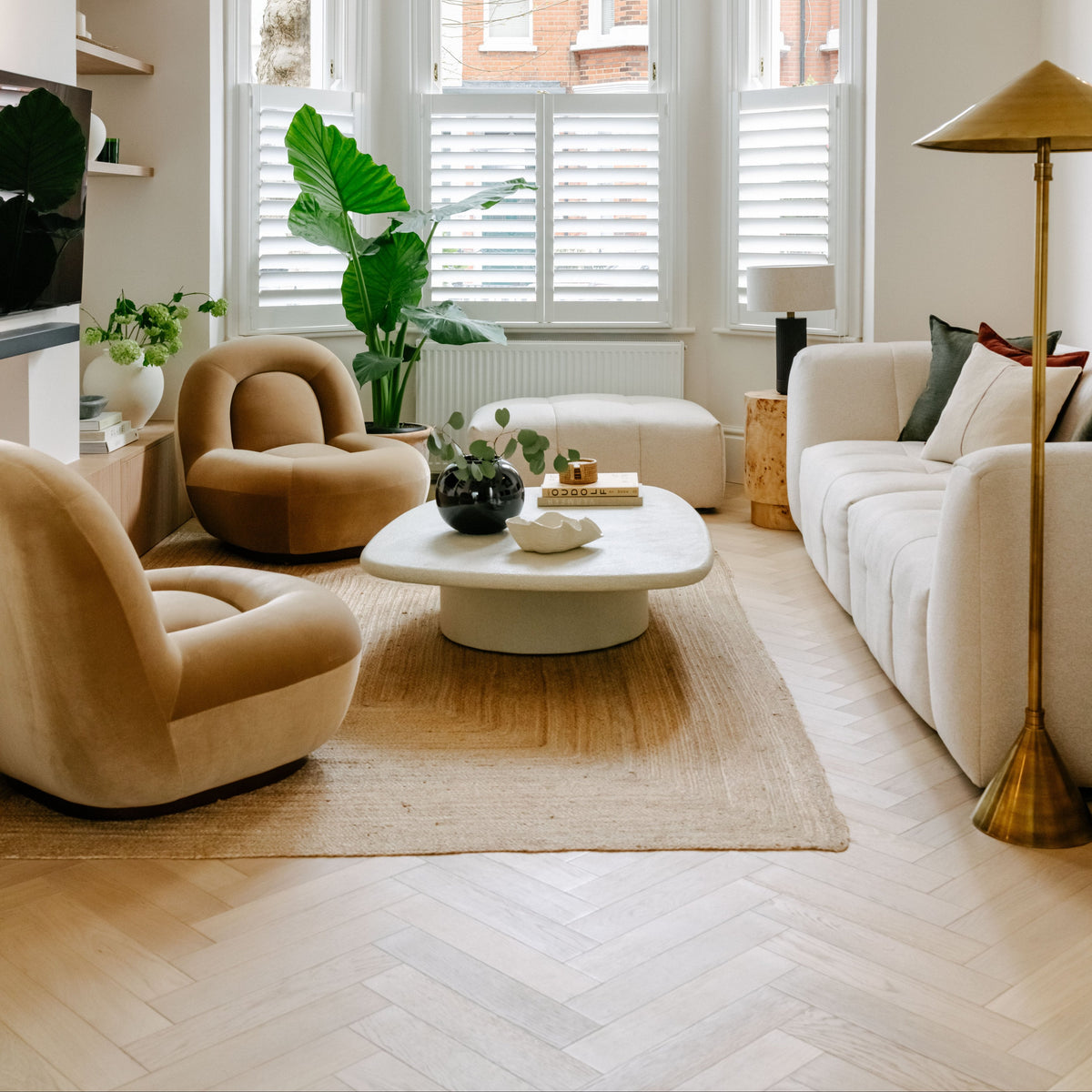 Summer Oak Herringbone Engineered