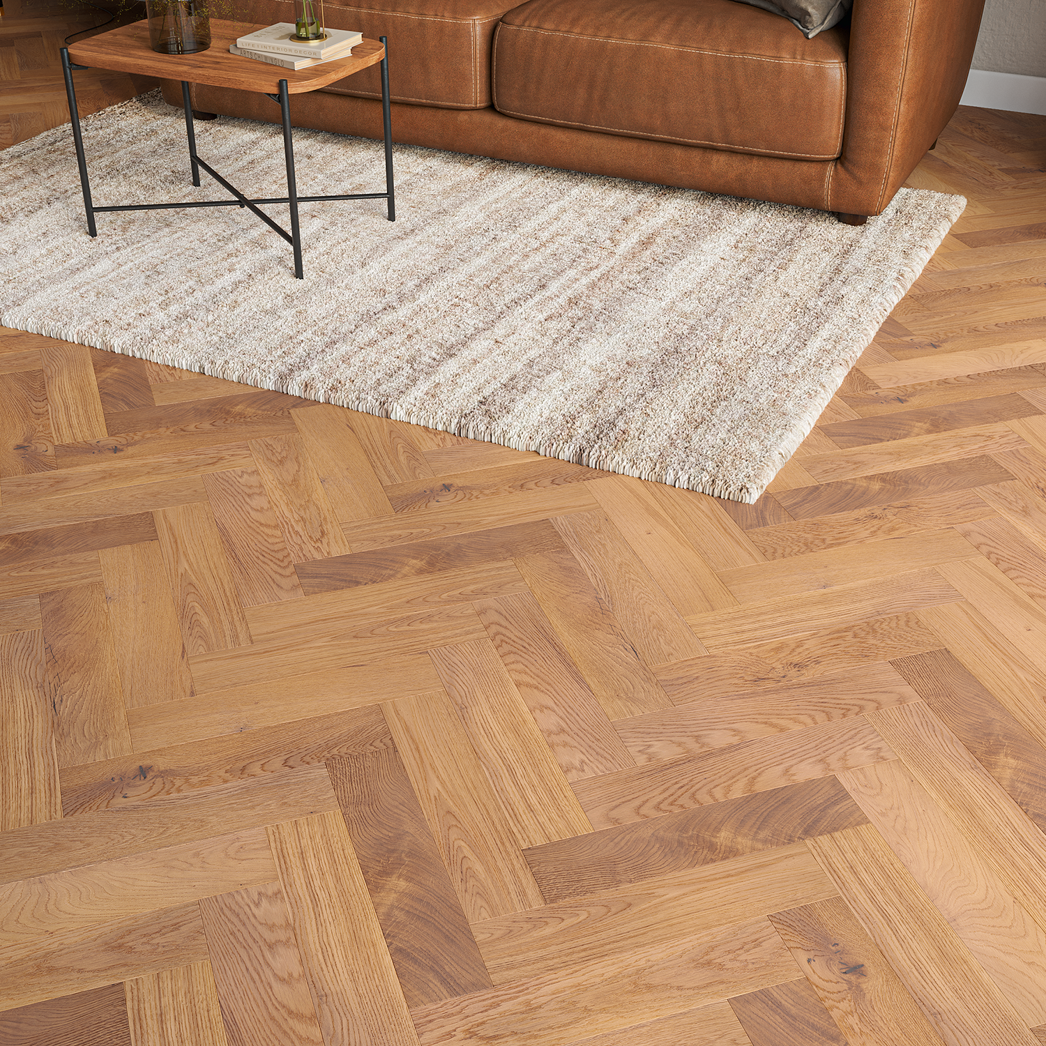 Sienna Oak Herringbone Engineered