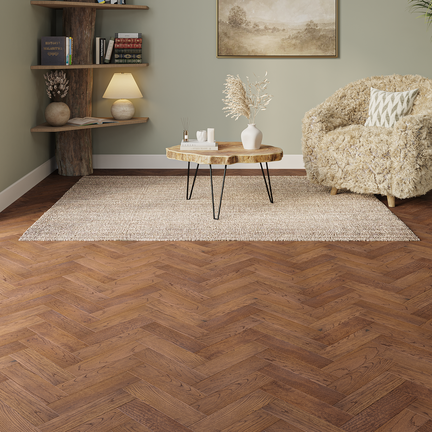 West Oak Herringbone Engineered