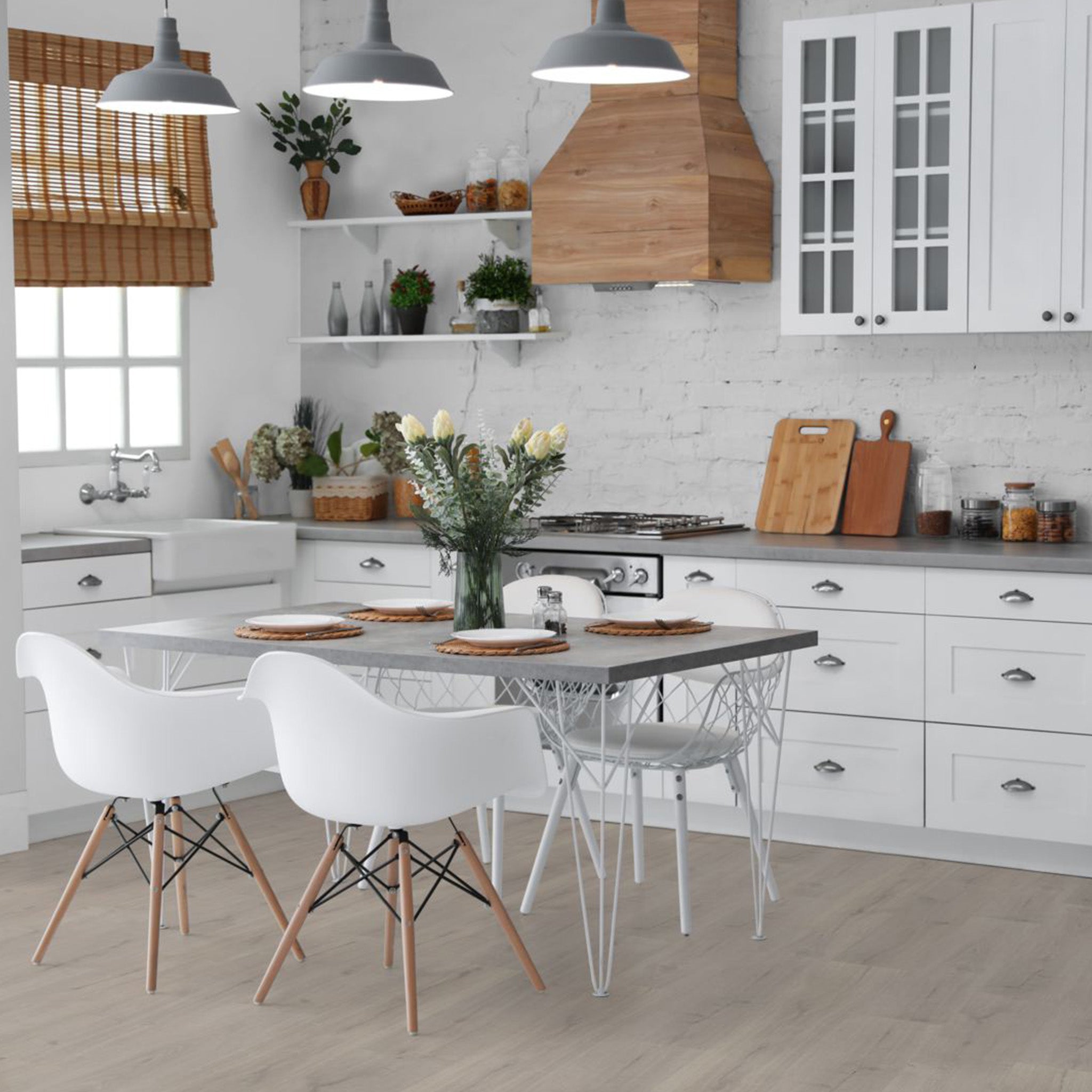 Bunny Oak Straight Waterproof Click Vinyl - Floor Street