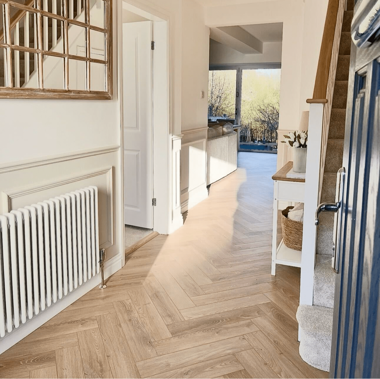 Buri Oak Herringbone Waterproof Click Vinyl - Floor Street