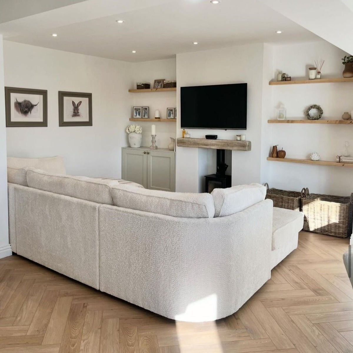 Buri Oak Herringbone Waterproof Click Vinyl - Floor Street