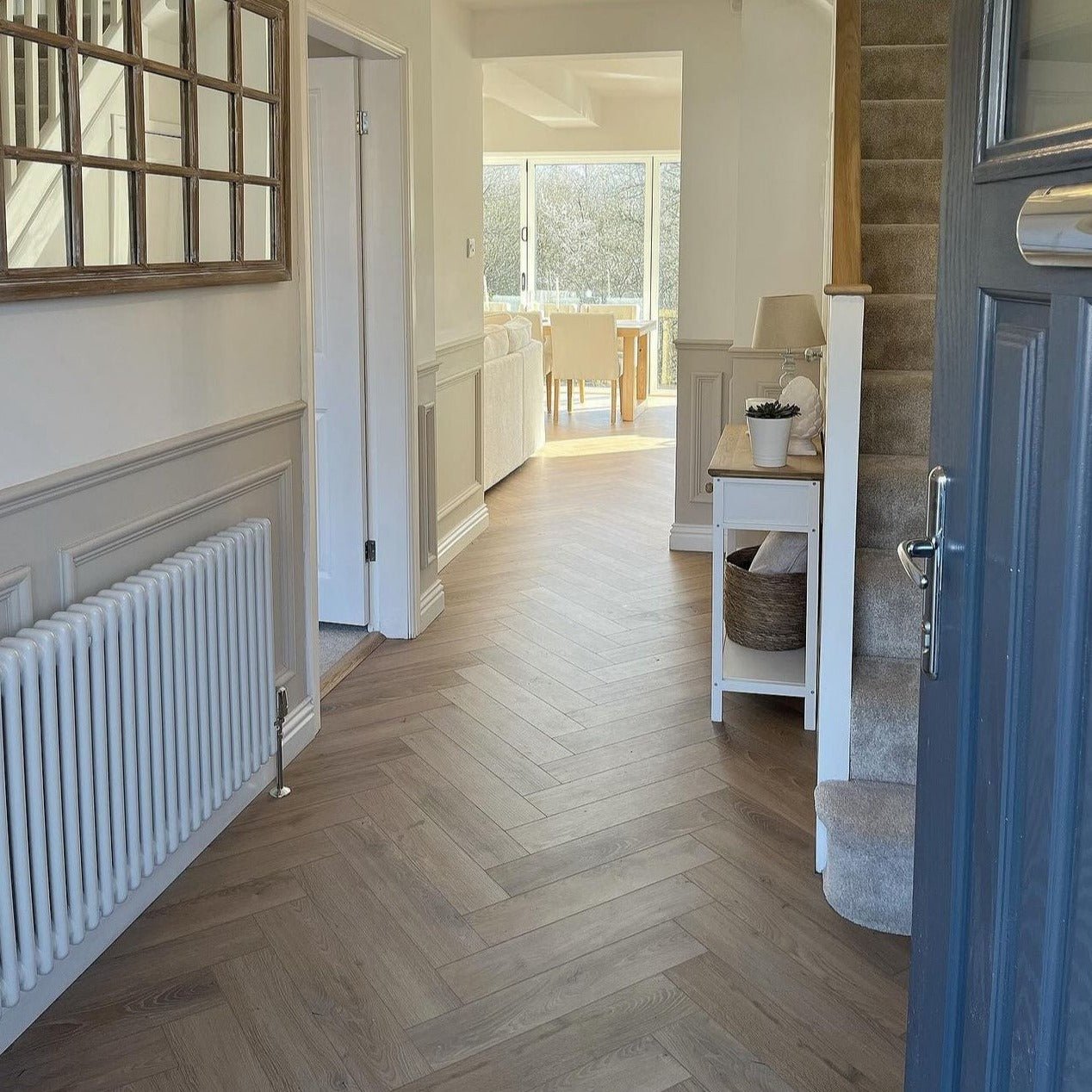 Buri Oak Herringbone Waterproof Click Vinyl - Floor Street