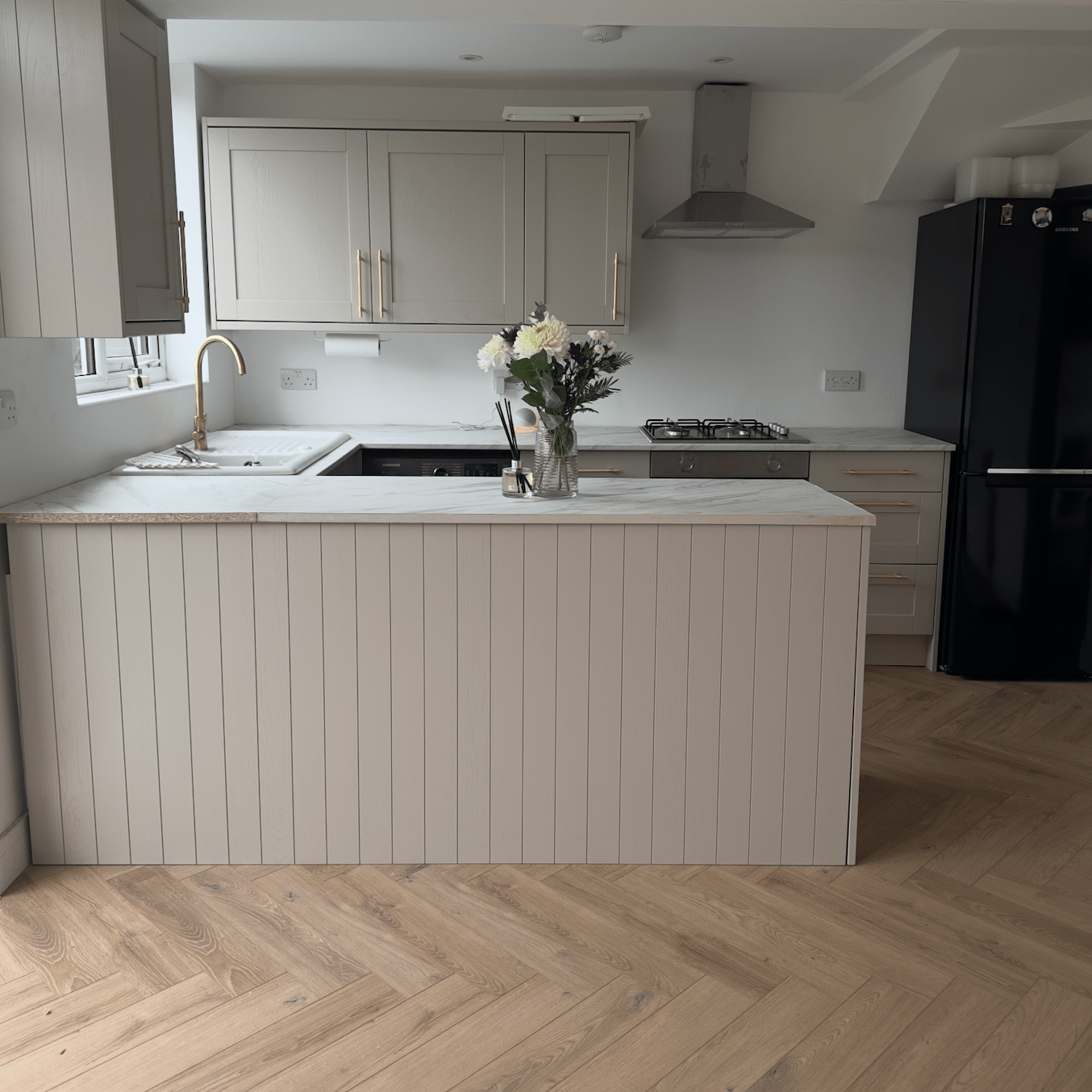 Buri Oak Herringbone Waterproof Click Vinyl - Floor Street