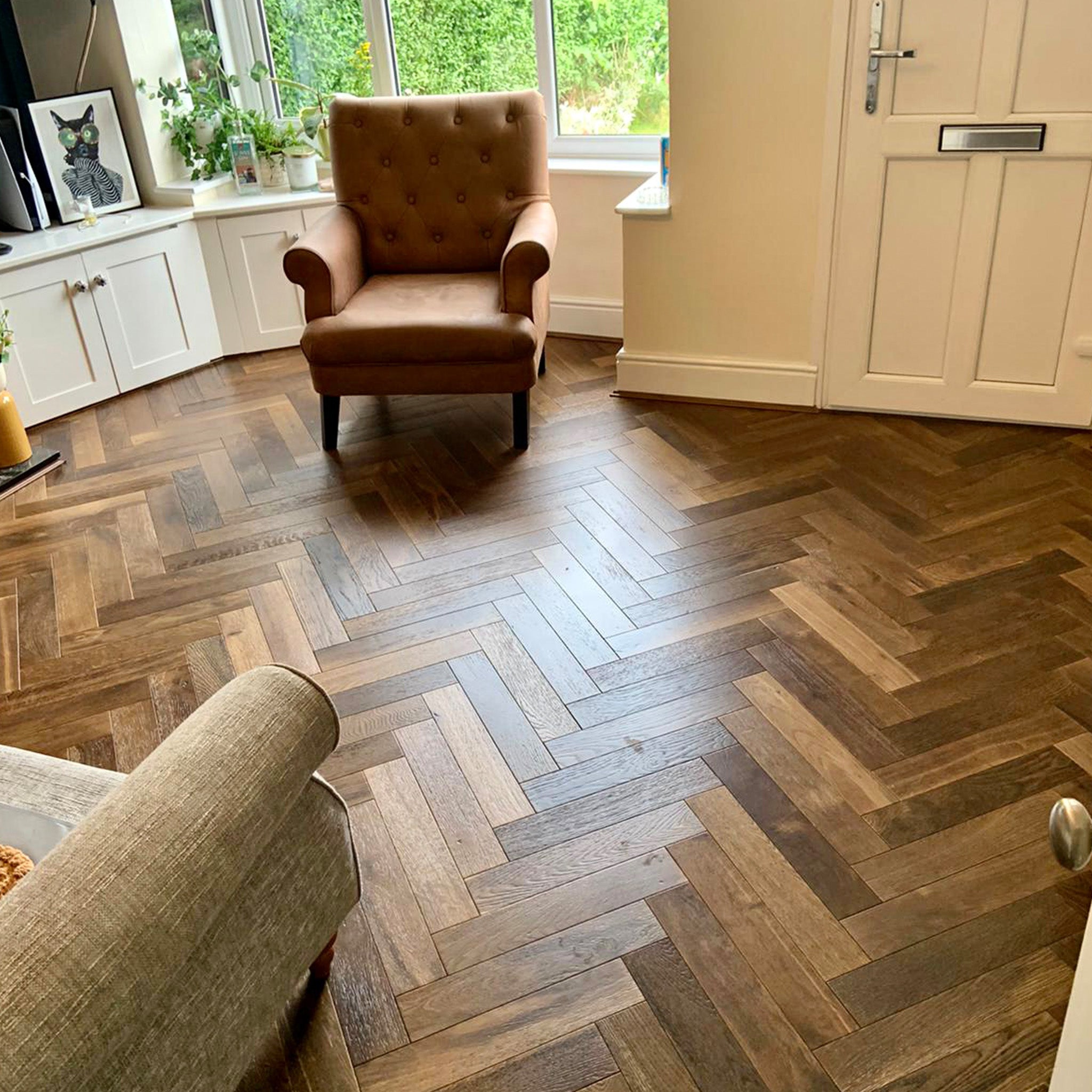 Caramel 15/4 x 90mm Herringbone Engineered - Floor Street