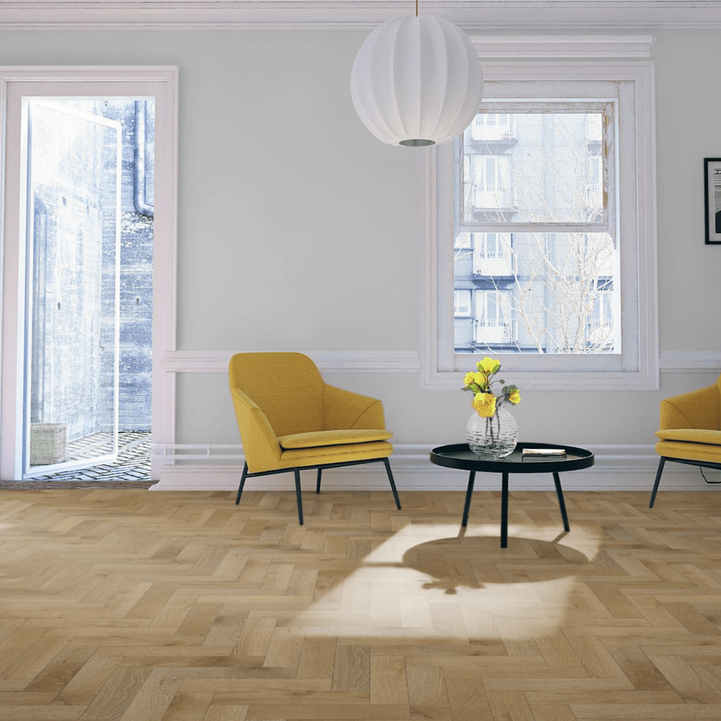 Croissant 15/4 x 90mm Herringbone Engineered - Floor Street