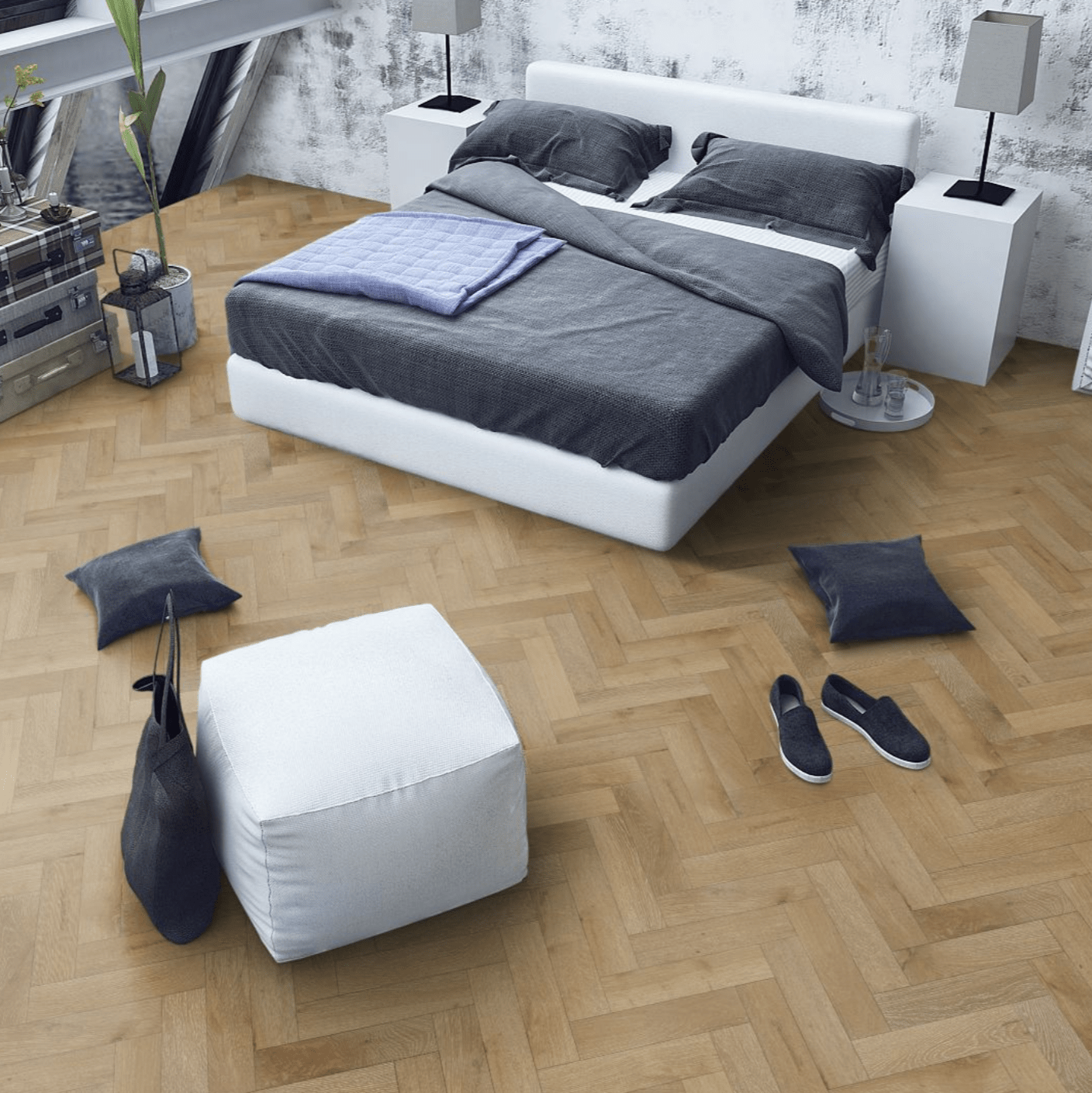 Croissant 15/4 x 90mm Herringbone Engineered - Floor Street