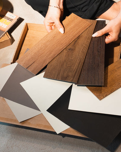 Dark Herringbone LVT Sample Bundle