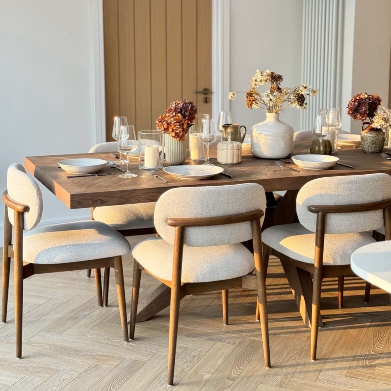 Desert Oak 12mm Herringbone Laminate - Floor Street