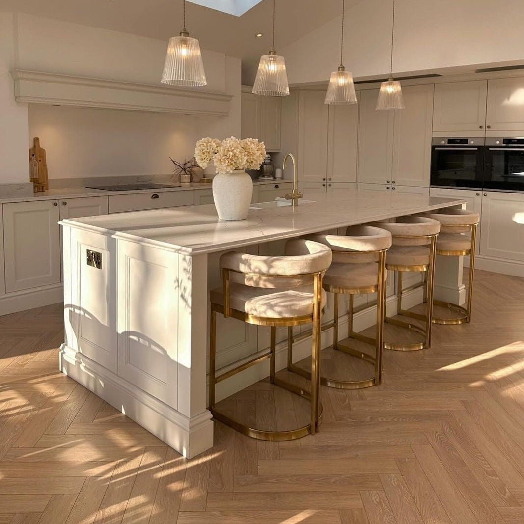 Desert Oak 12mm Herringbone Laminate - Floor Street