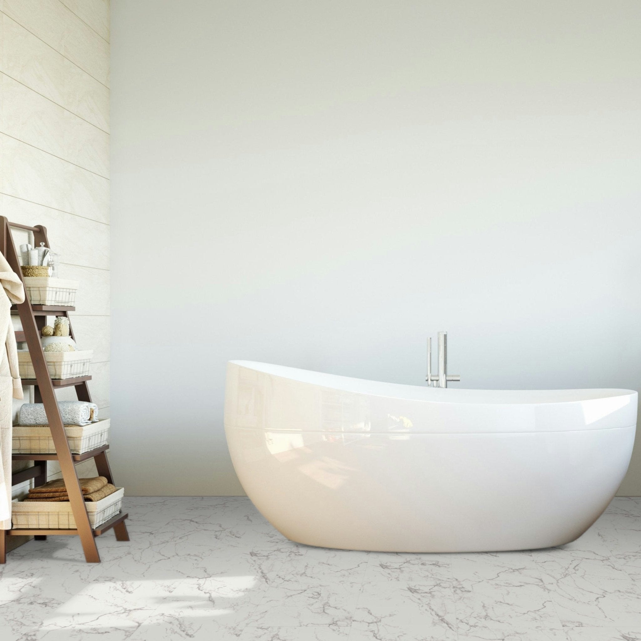 Falquon Stone Carrara Marble Tile Laminate - Floor Street