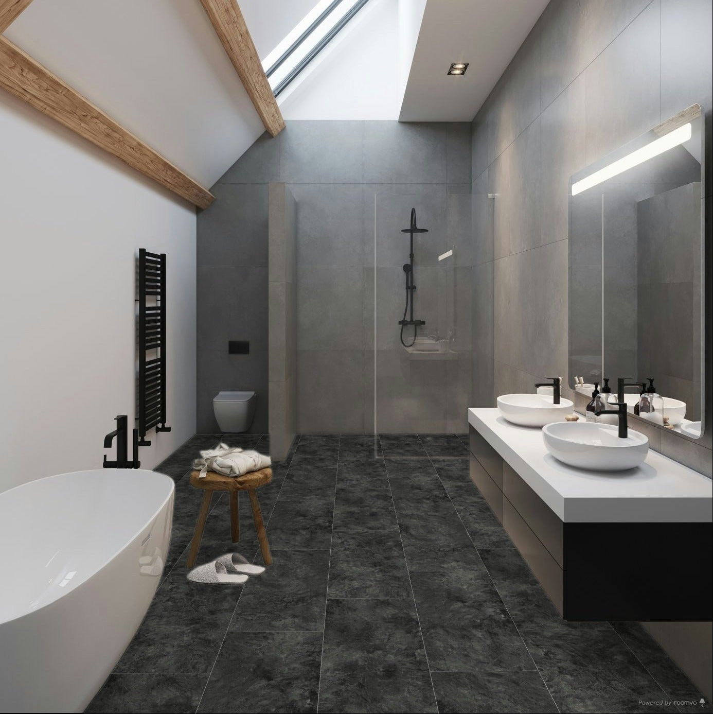 Falquon Stone Pindos Tile Laminate - Floor Street