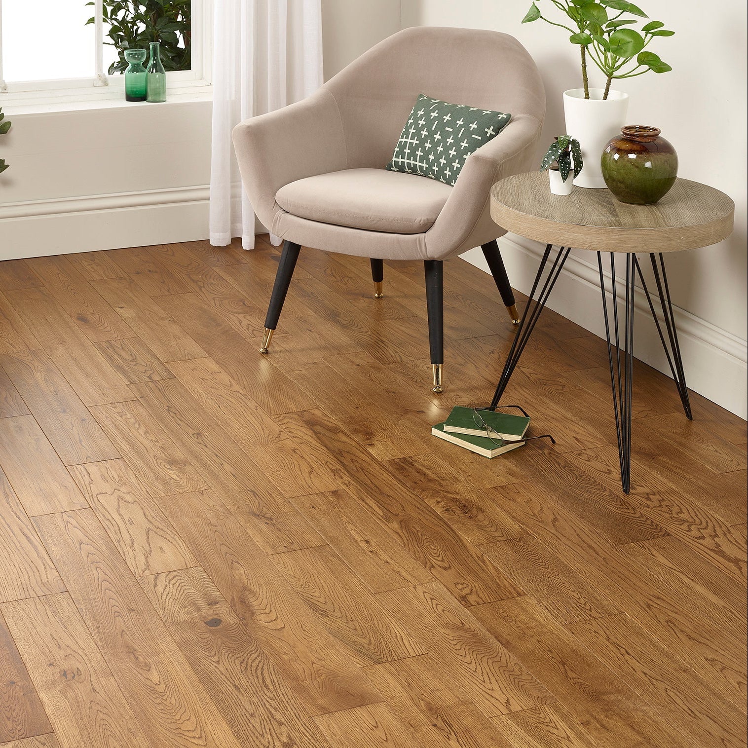 Golden Hand scrapped UV Lacquered - Floor Street