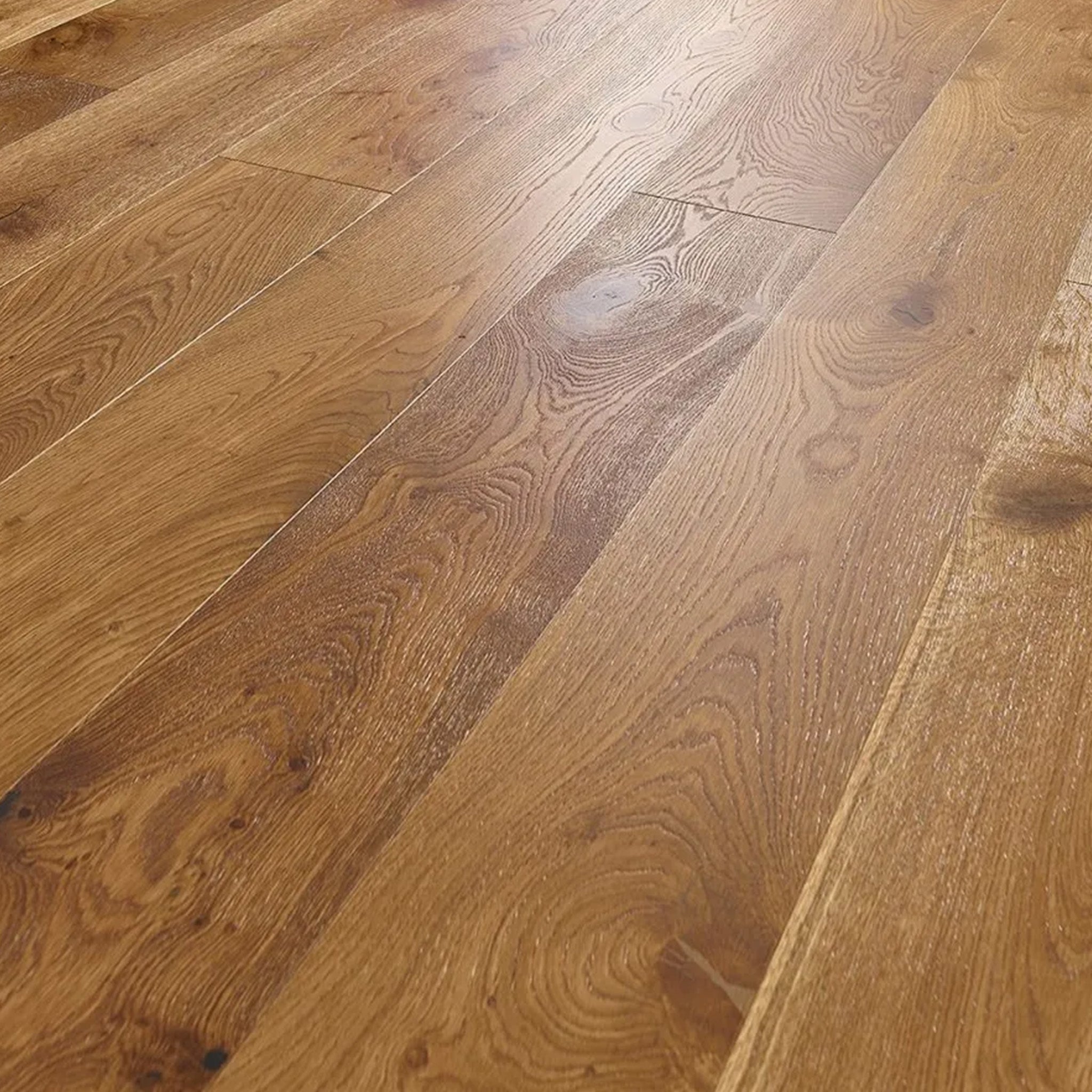 Golden Handscraped Lacquered 15/4 x 190mm Straight Engineered - Floor Street