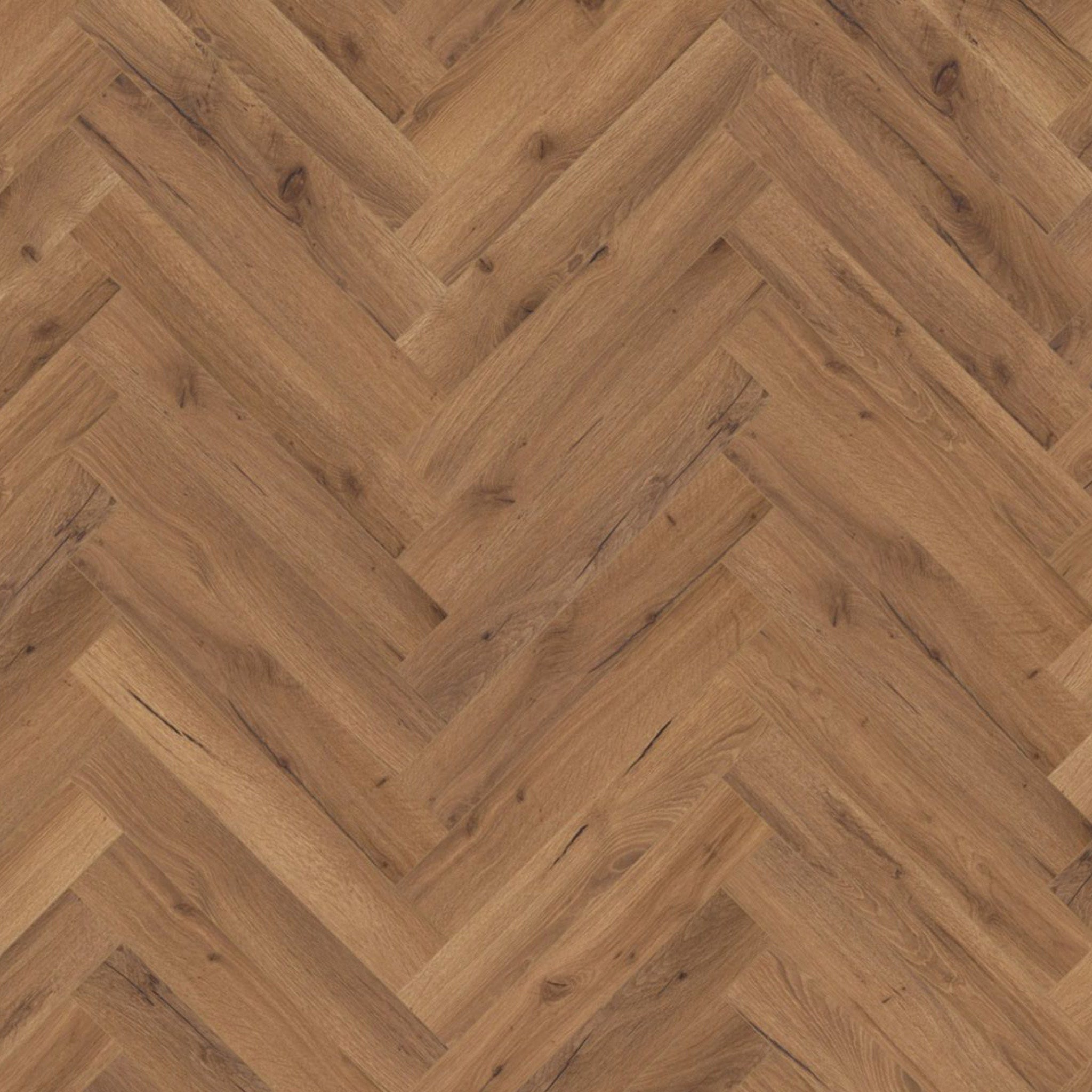 Heritage Oak 12mm Herringbone Laminate - Floor Street