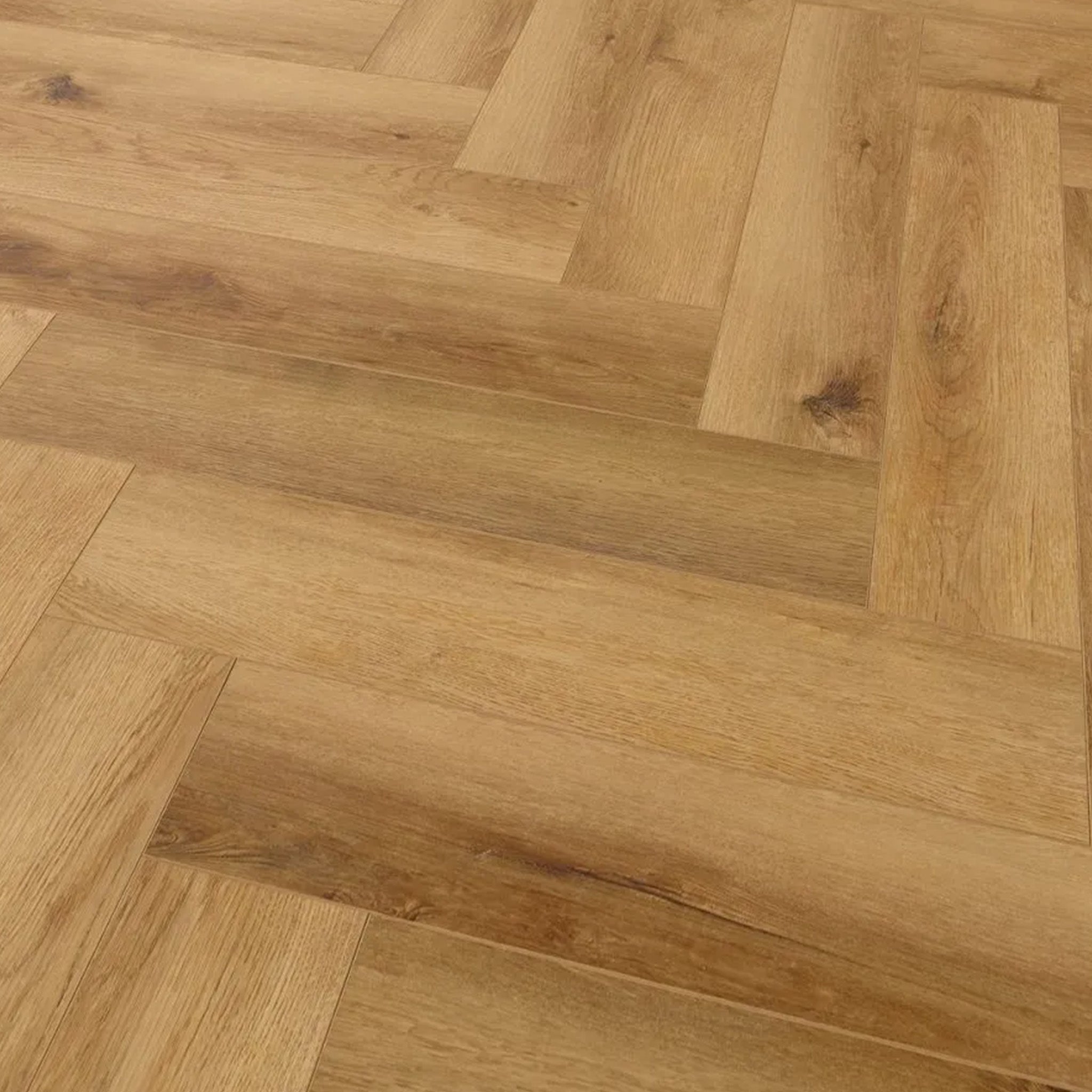 Hydro Loc Warm Oak 6mm Herringbone Waterproof Click Vinyl