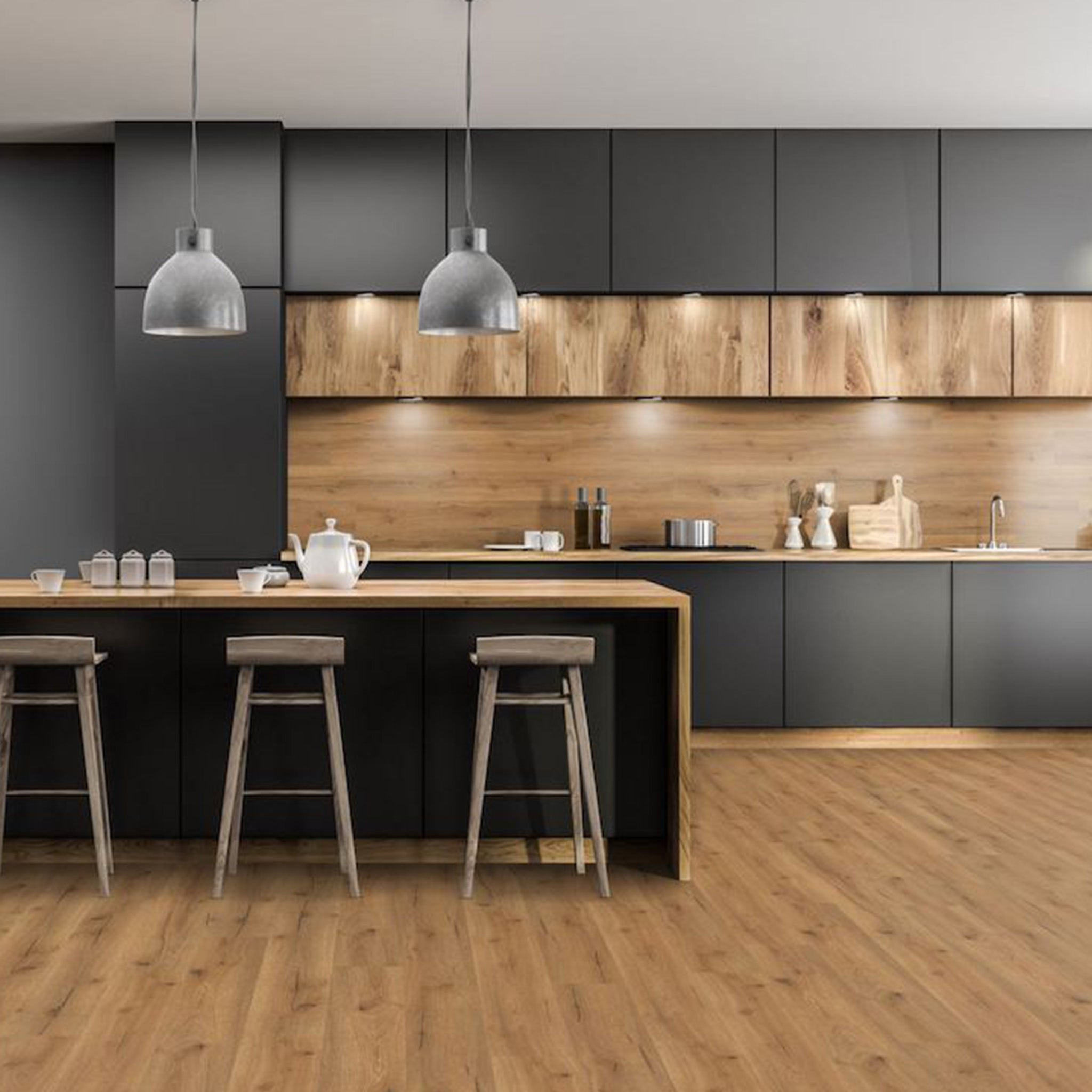 Ikura Oak Straight Waterproof Click Vinyl - Floor Street