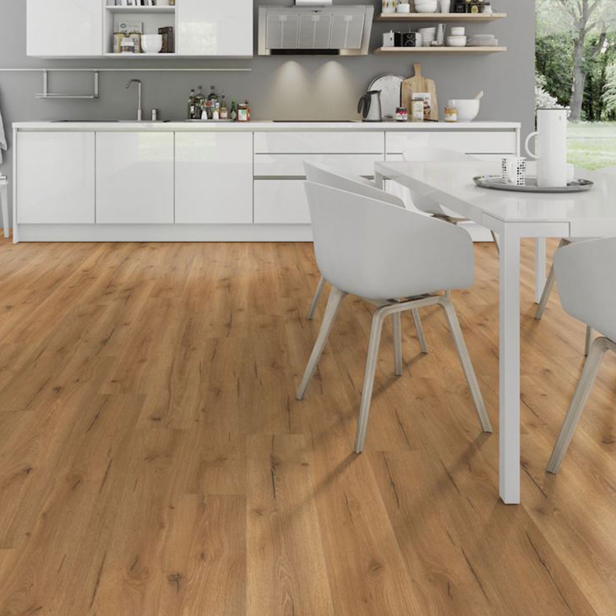 Ikura Oak Straight Waterproof Vinyl Flooring | Floor Street