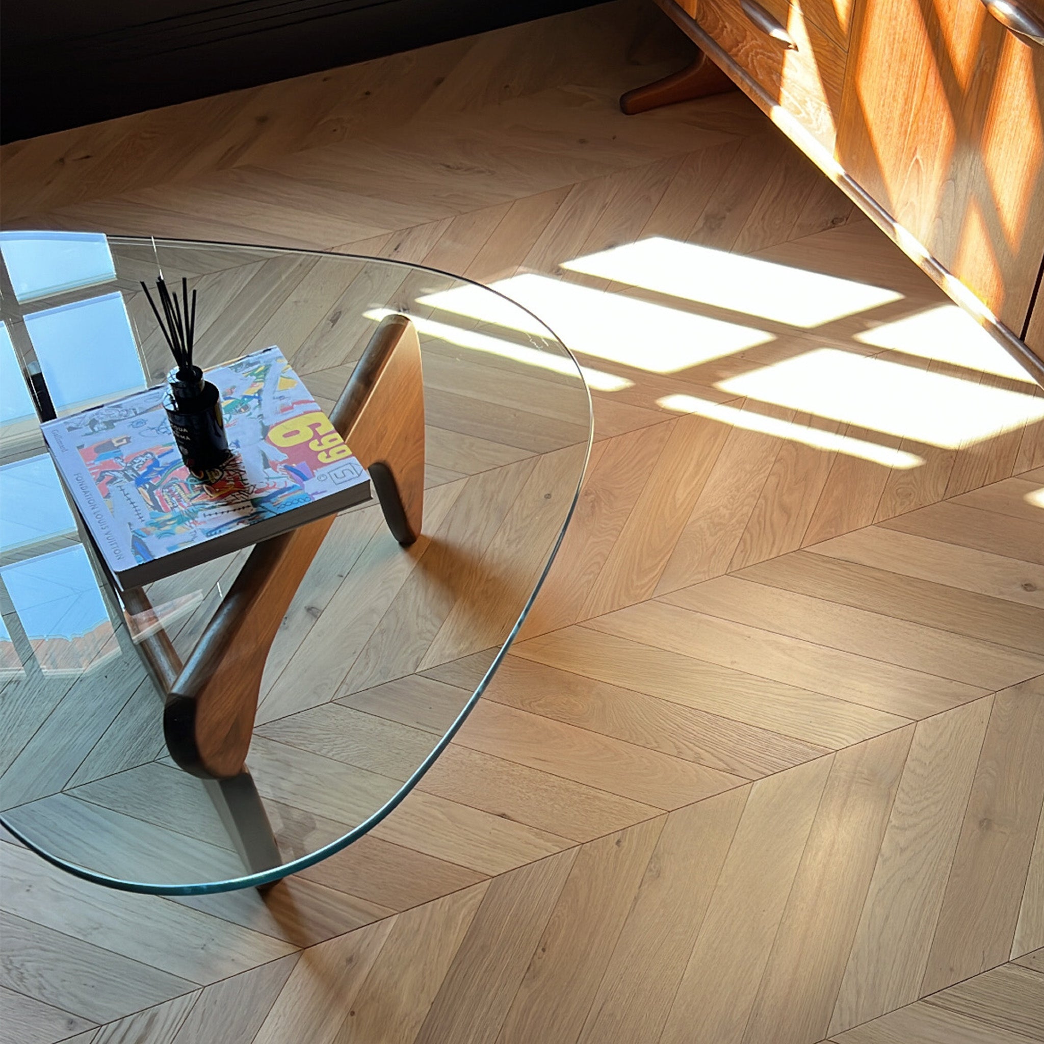 Invisible Oak 14/3 x 90mm Chevron Engineered