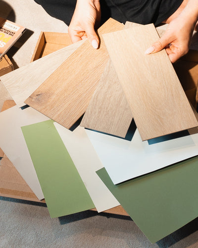 Light Herringbone LVT Sample Bundle