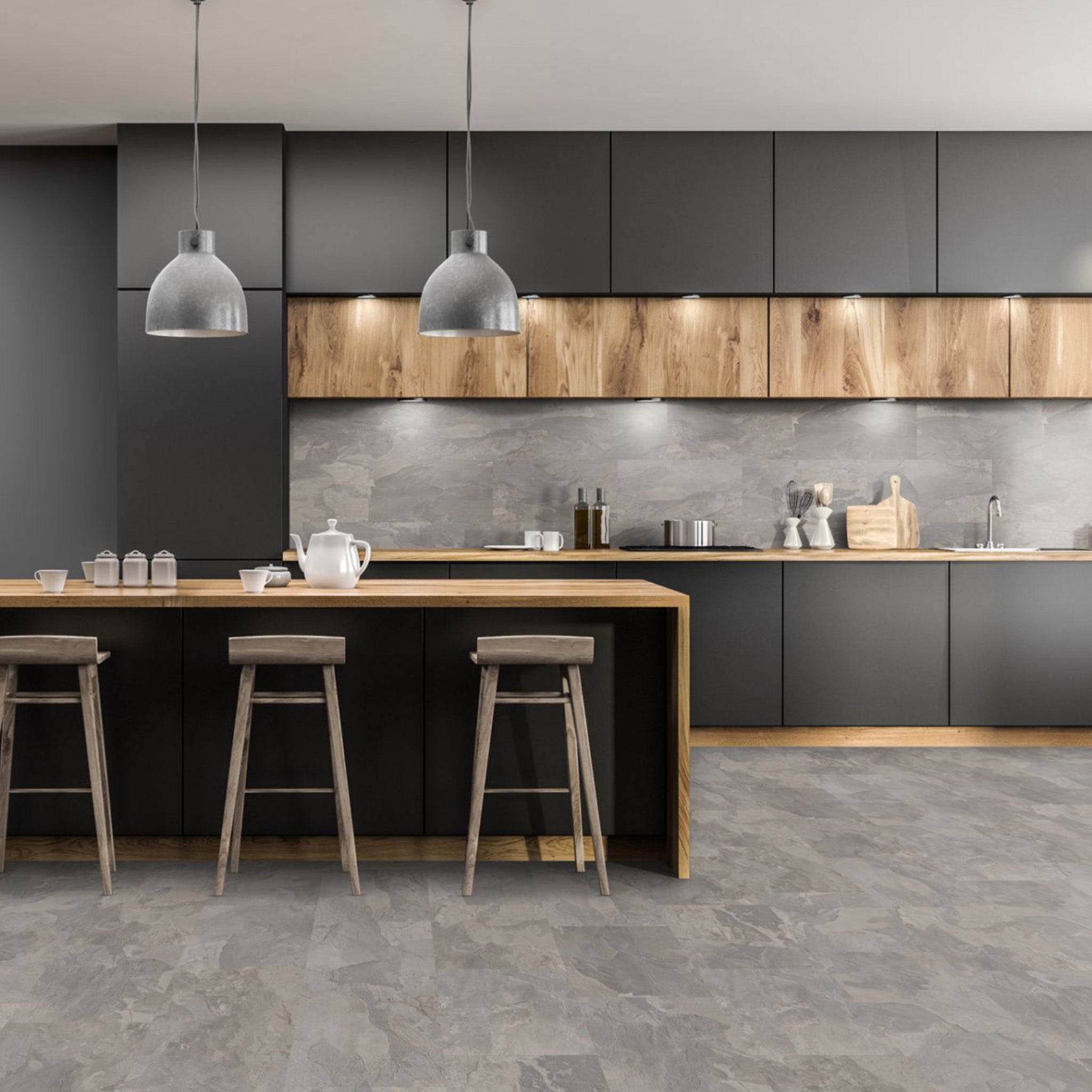 Silverado 8mm Tile Effect Waterproof Laminate