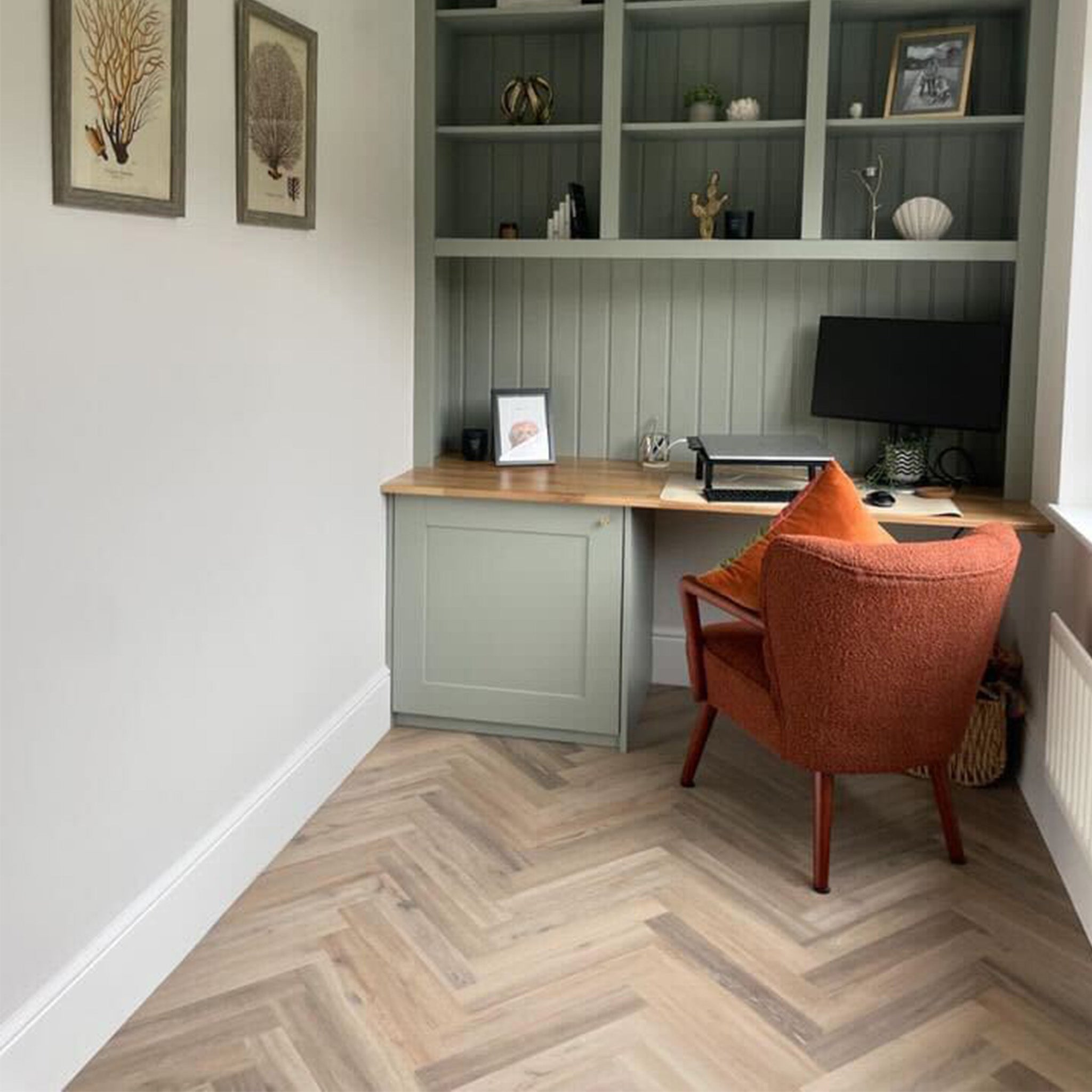Naked Blond Oak 2mm Herringbone Waterproof LVT - Floor Street