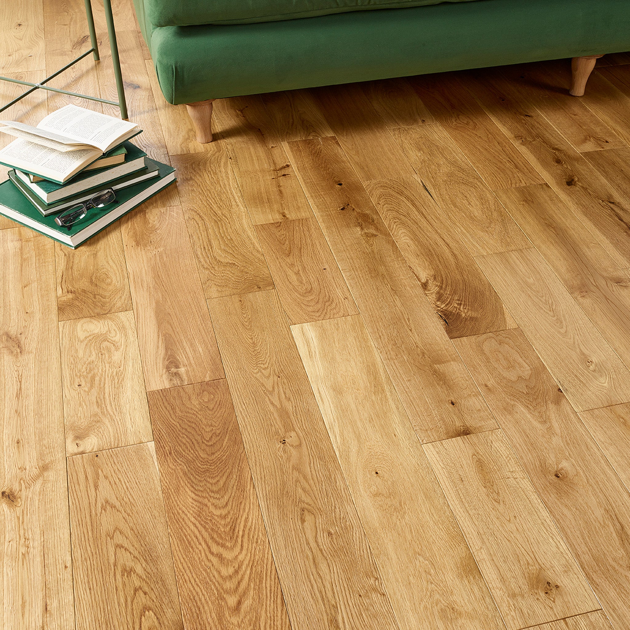 Natural Brushed UV Lacquered 14/3 x 125mm Straight Engineered