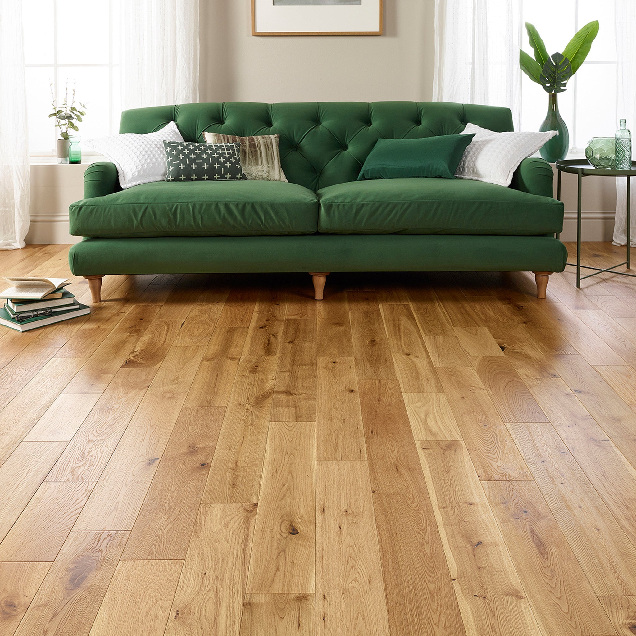 Natural Brushed UV Lacquered 14/3 x 125mm Straight Engineered - Floor Street